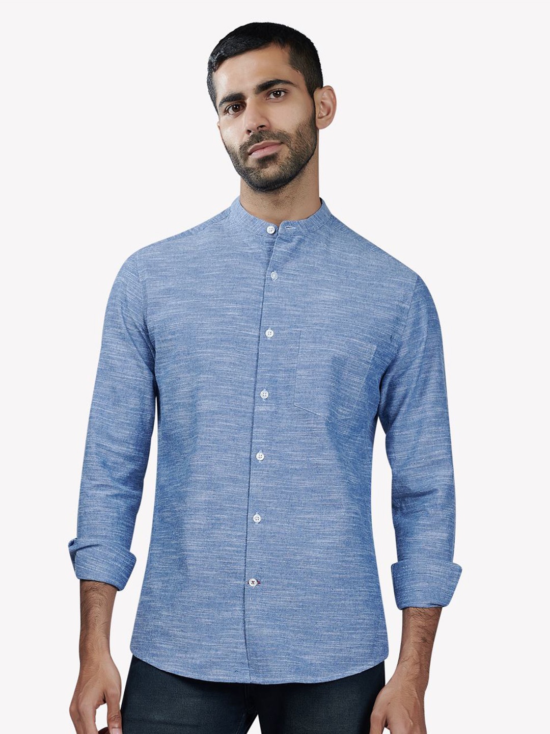 

VASTRADO Men Blue Casual Shirt