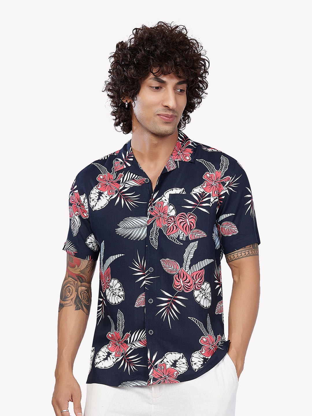 

VASTRADO Men Multicoloured Floral Printed Casual Shirt, Multi