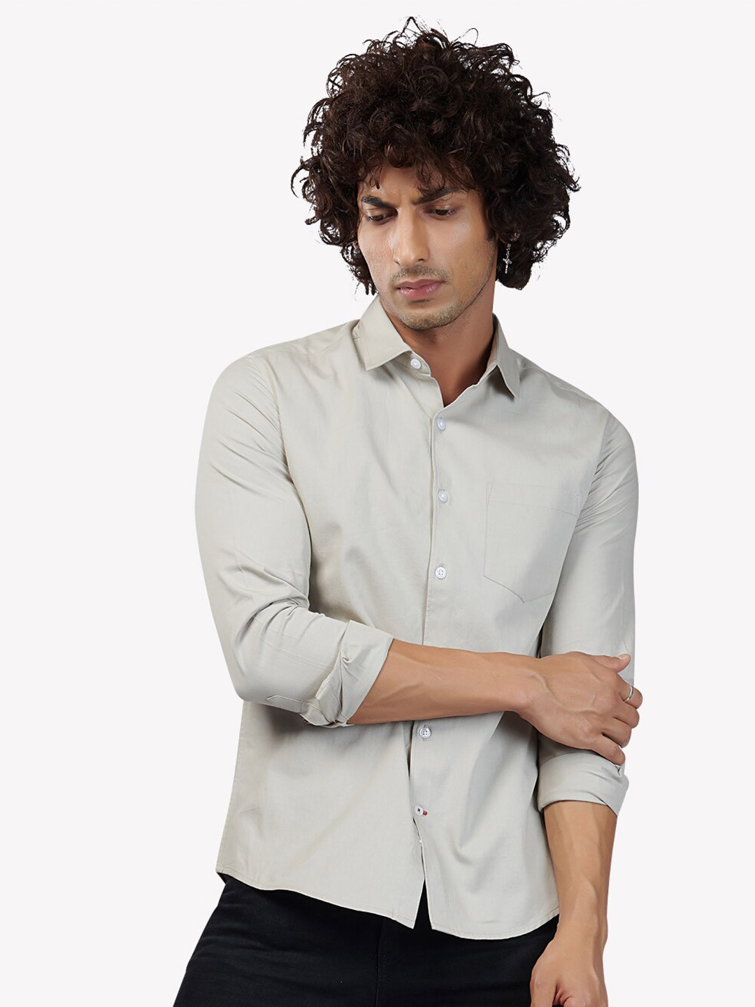 

VASTRADO Men Grey Casual Shirt