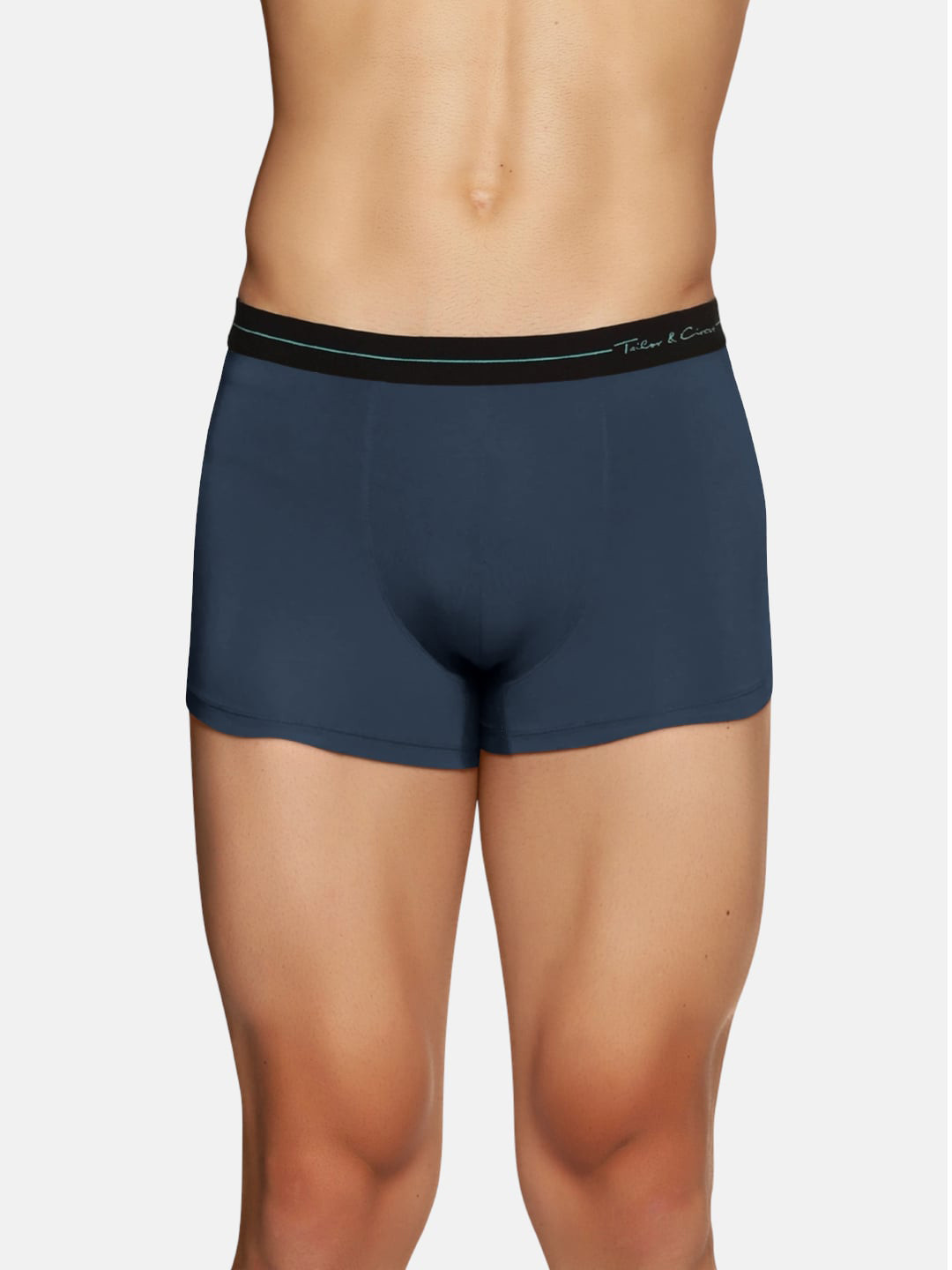 

Tailor & Circus Men Blue Solid Puresoft Anti-Bacterial Beechwood Modal Trunk TR_1PK_BC