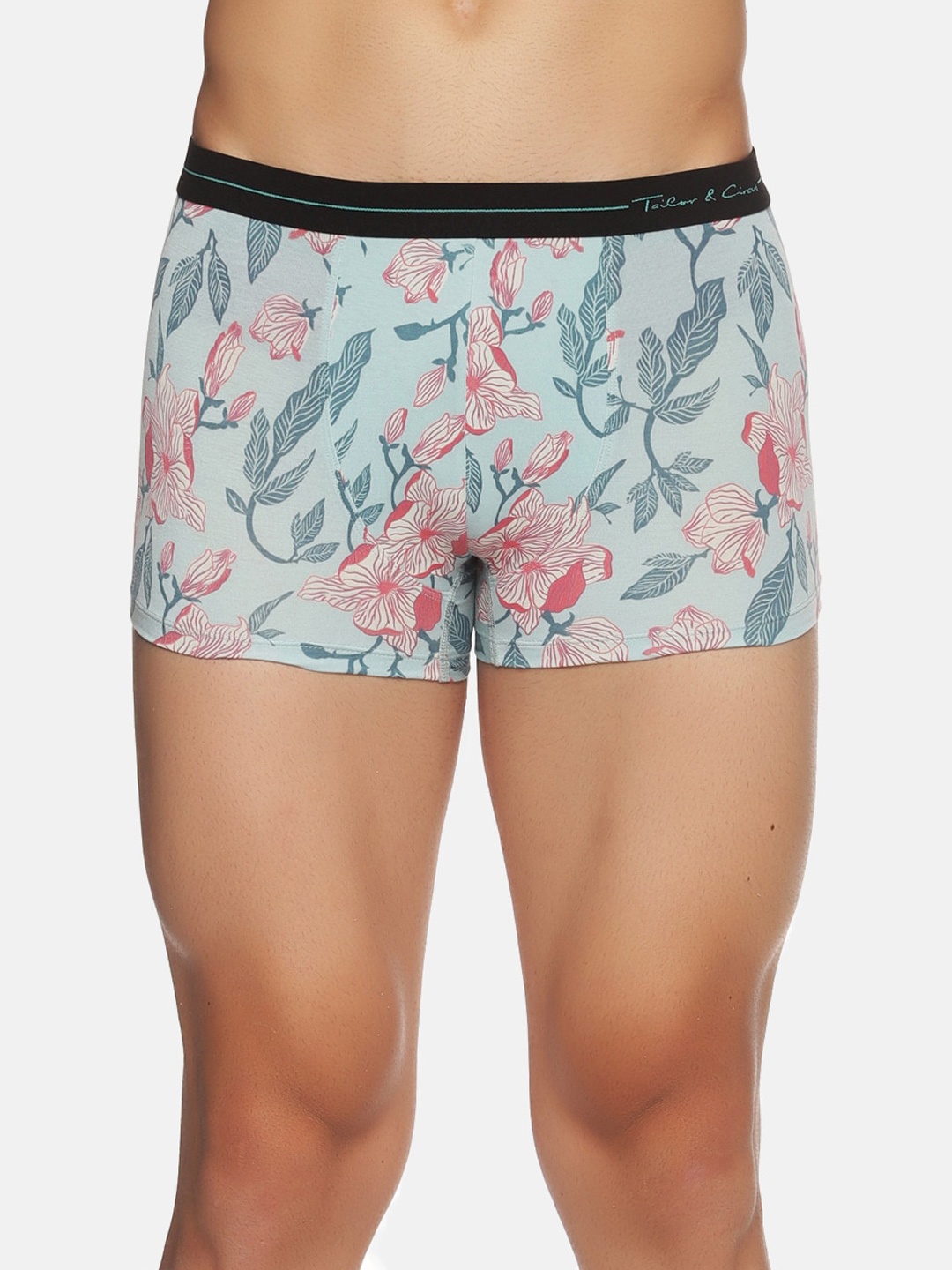 

Tailor & Circus Men Blue & Pink Floral Printed Anti-Bacterial Trunk