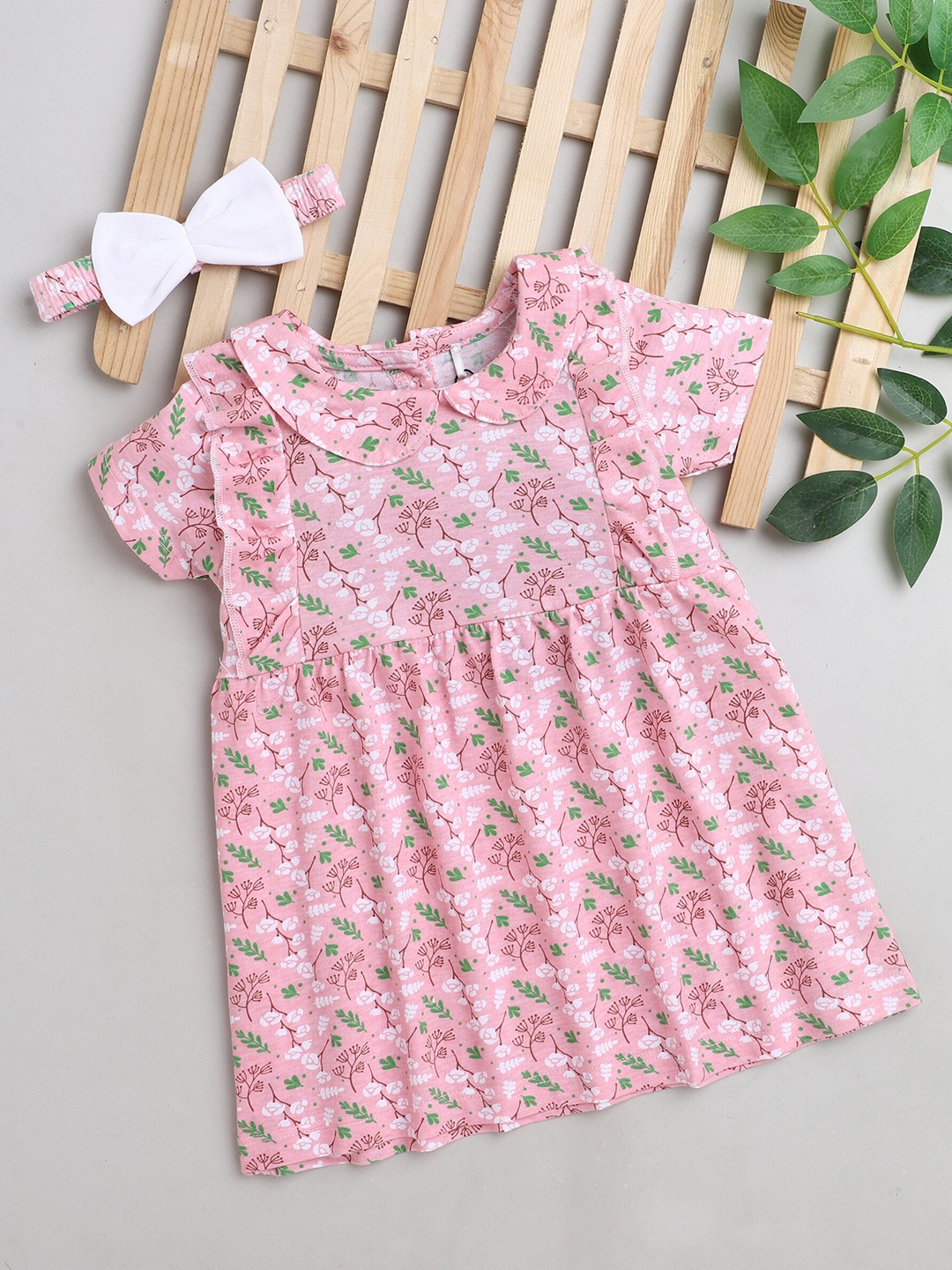 

BUMZEE Pink & White Floral Dress