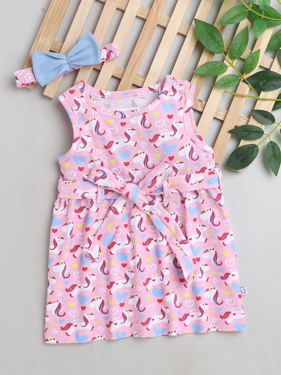 

BUMZEE Pink & Red Dress