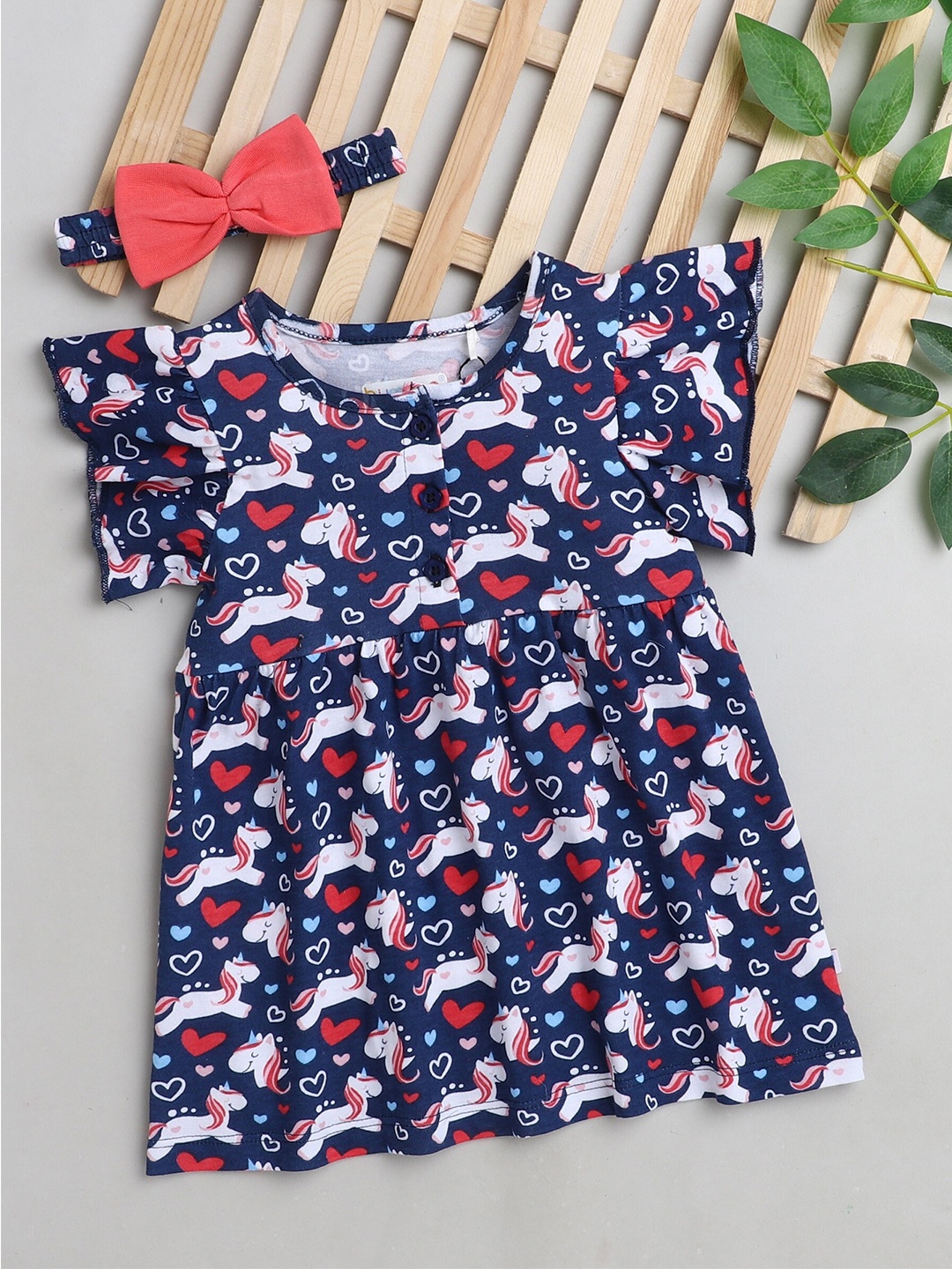 

BUMZEE Navy Blue Floral Dress