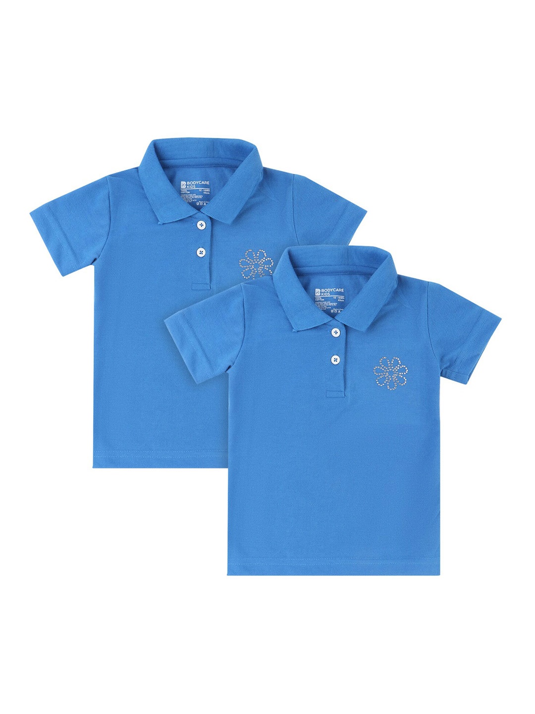 

Bodycare Kids Girls Blue 2 Polo Collar T-shirt