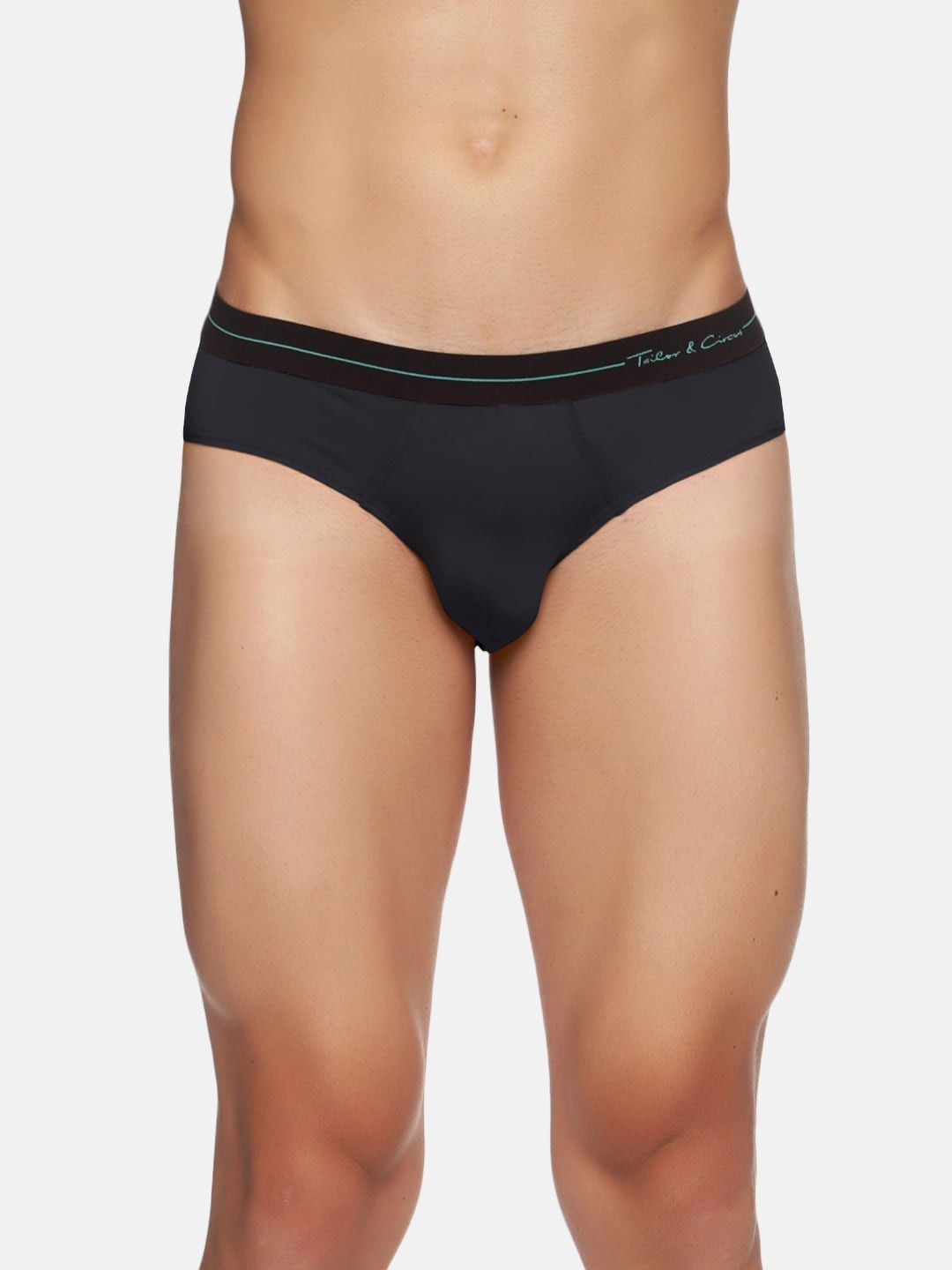 

Tailor & Circus Men Black Solid Puresoft Anti-Bacterial Beechwood Basic Briefs-BR_1PK_ON