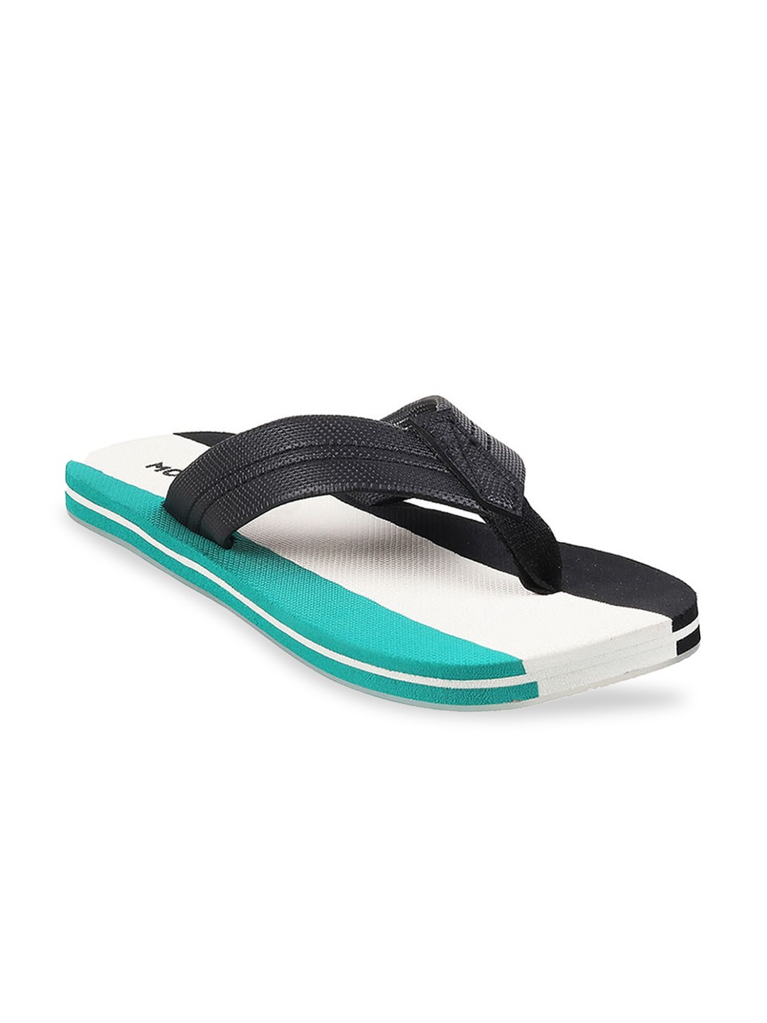 

Mochi Men Black & White Colourblocked Room Slippers