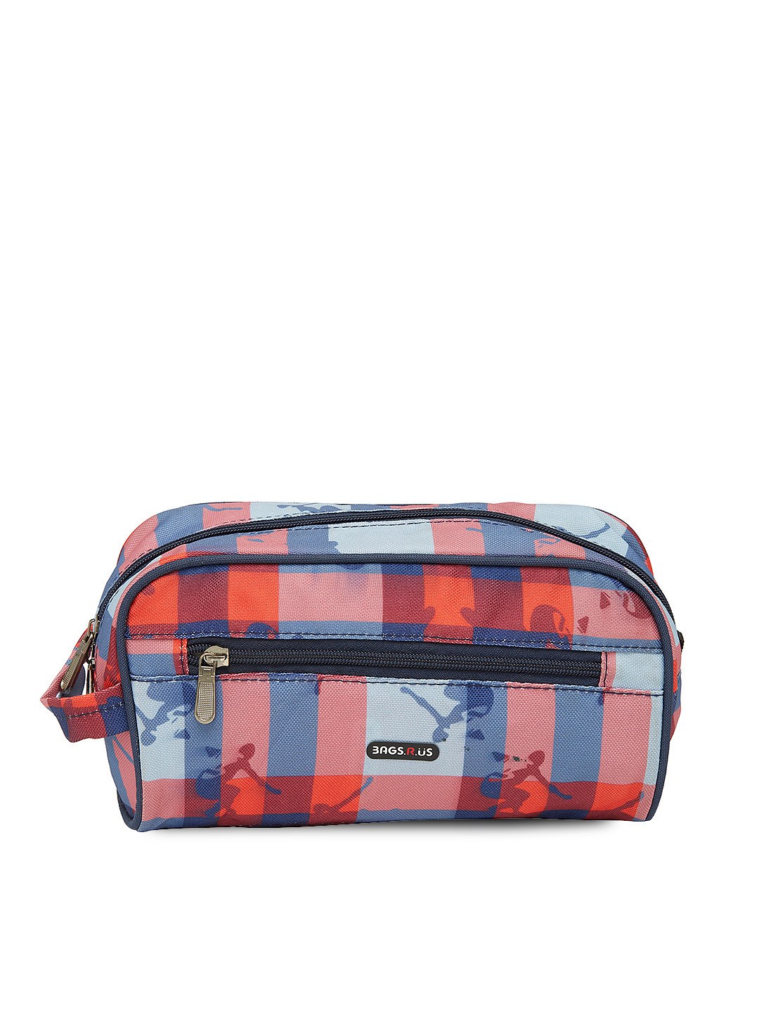 

Bags.R.us Unisex Navy Blue Printed Travel Toiletry Kit