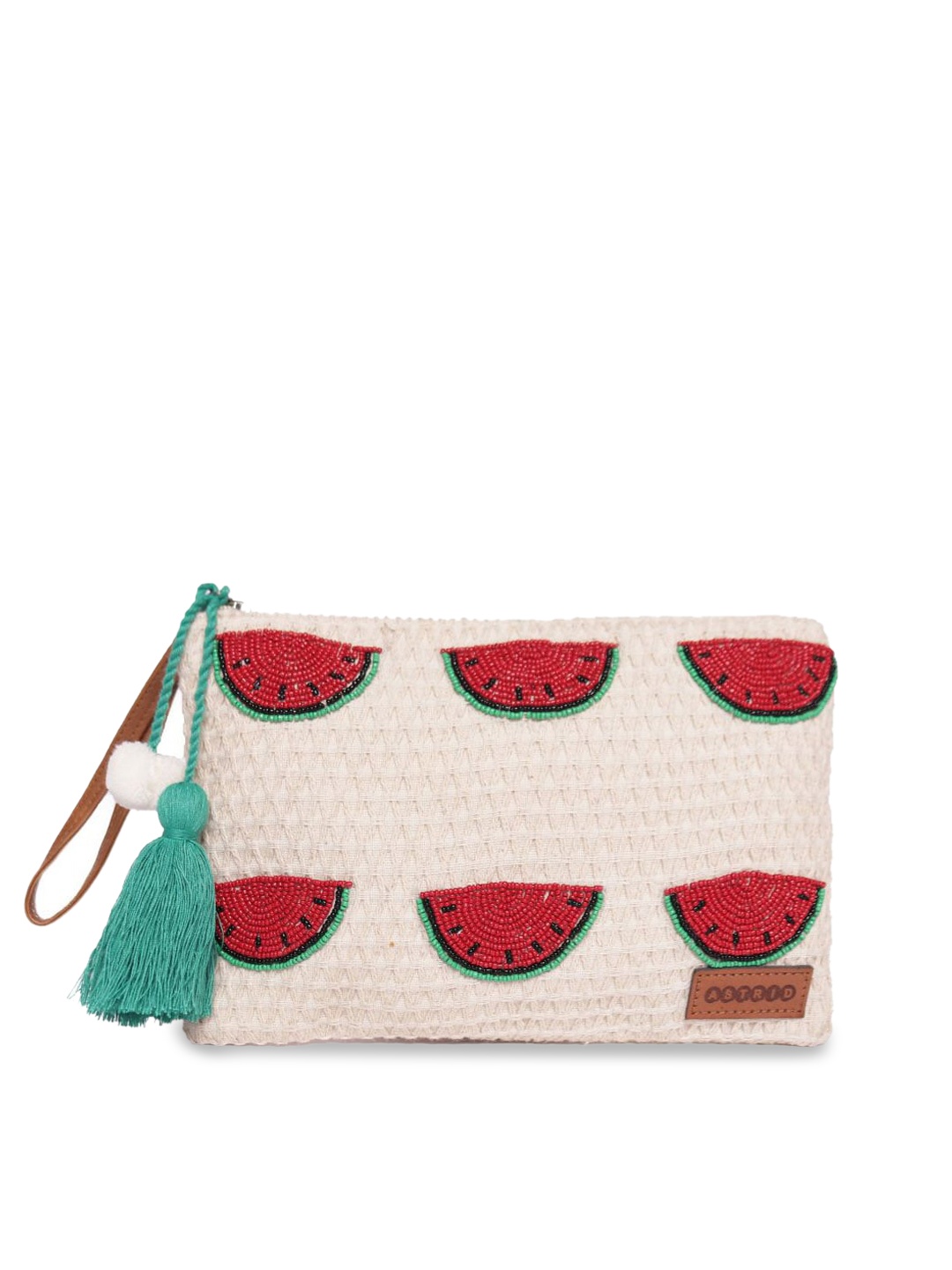 

ASTRID Red & Green Printed Travel Pouch