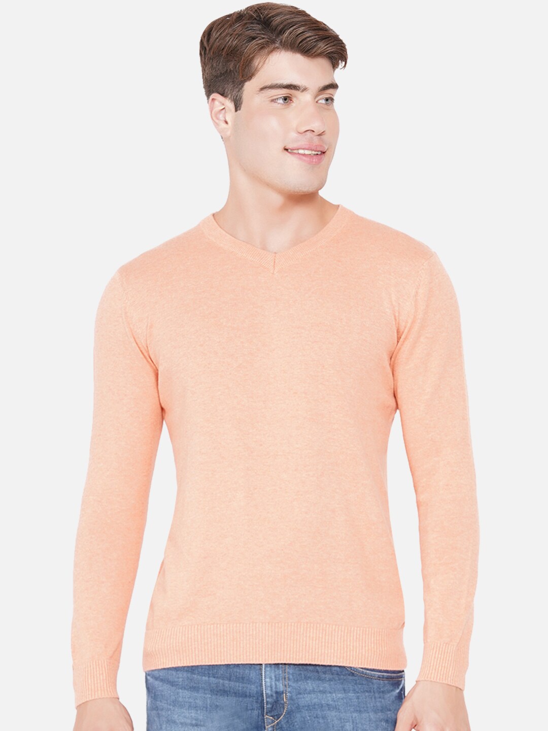 

ARMISTO Men Peach-Coloured Pullover