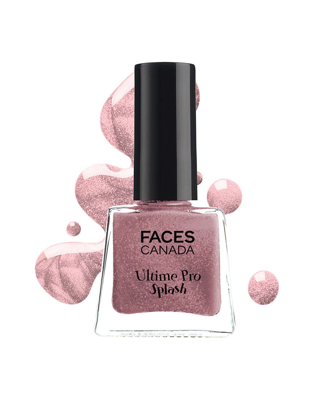 

FACES CANADA Ultime Pro Splash Quick-Dry Mini Nail Enamel 5ml - Twinkle 36, Pink