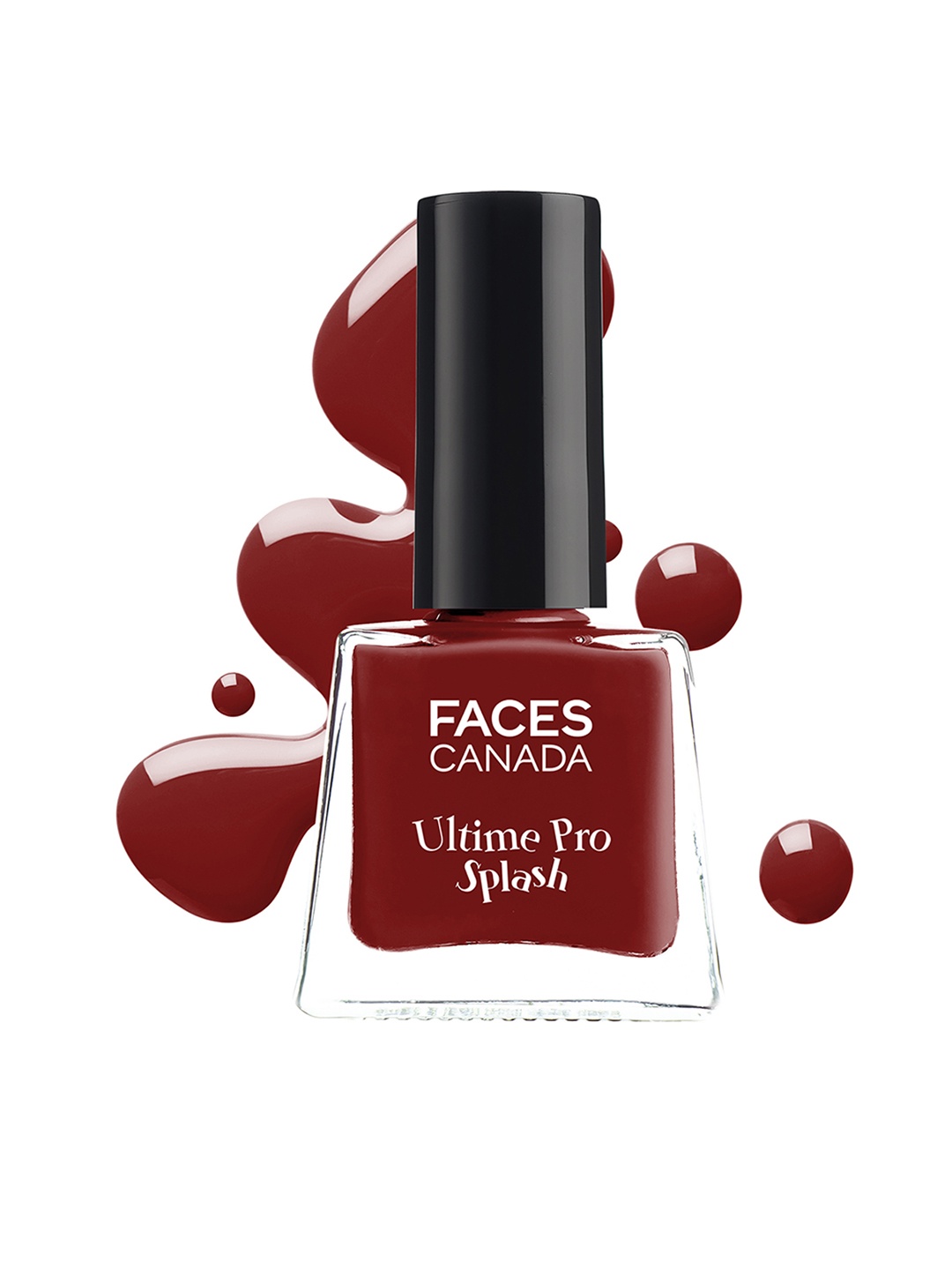 

FACES CANADA Ultime Pro Splash Quick-Dry Mini Nail Enamel 5ml - Scarlet 115, Maroon
