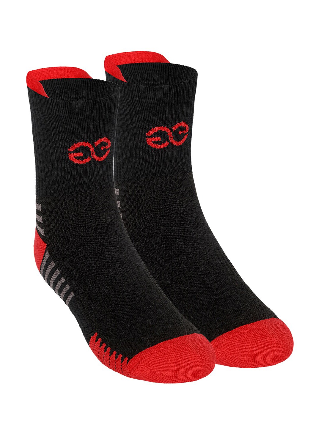 

SuperGear Men Workout Ankle Length Cotton Sports Socks, Red