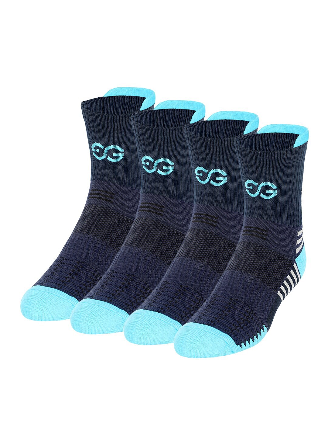 

SuperGear Men Pack of 2 Ankle Length Cotton Workout Socks, Blue