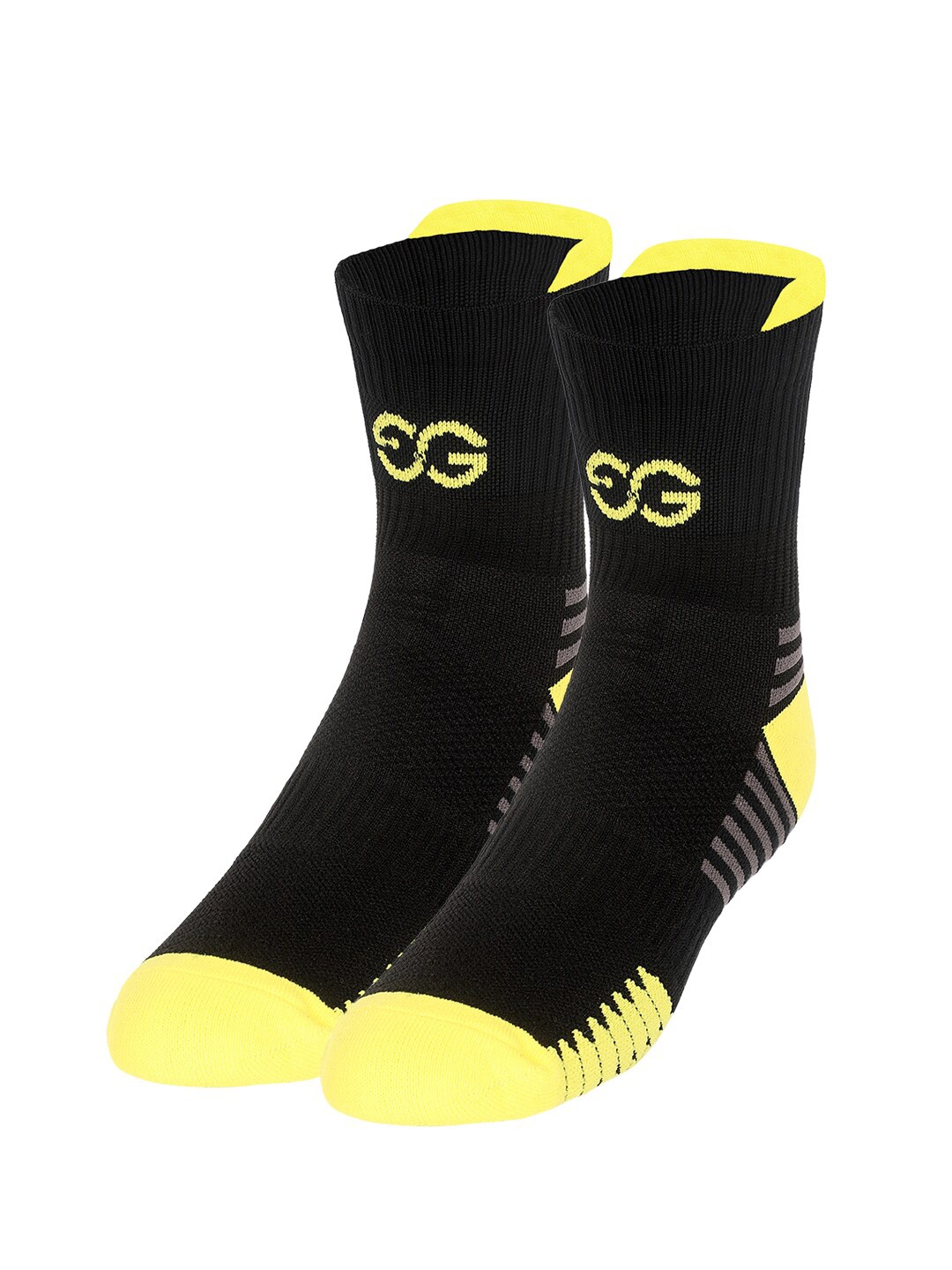 

SuperGear Men Ankle Length Cotton Workout Socks, Black