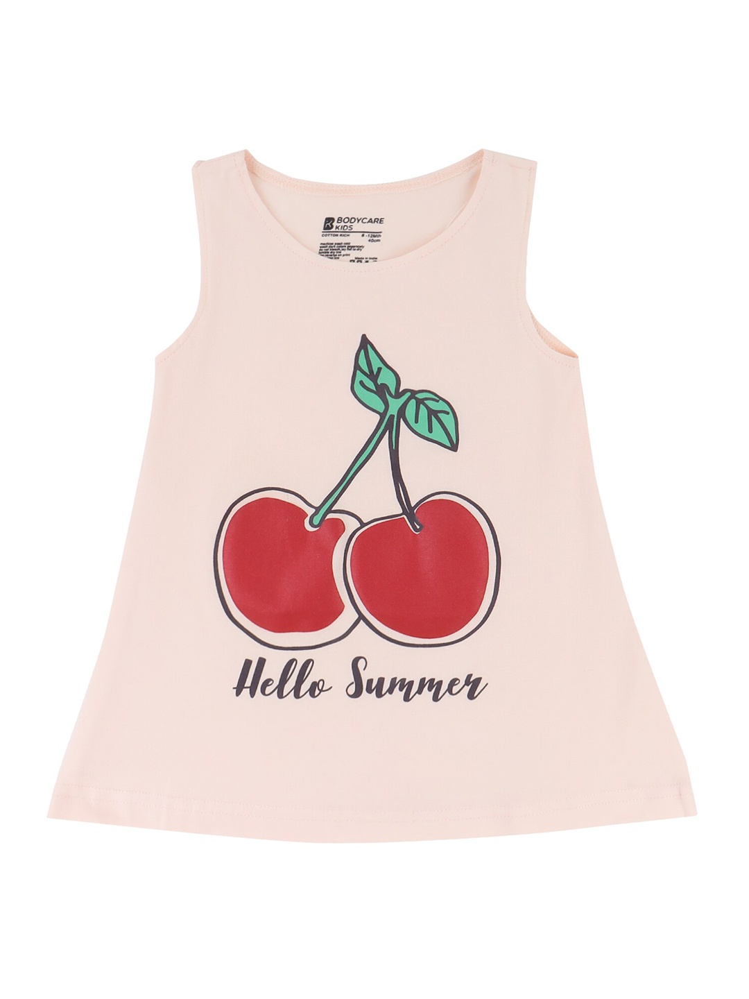 

Bodycare Kids-Girls Peach-Coloured A-Line Dress