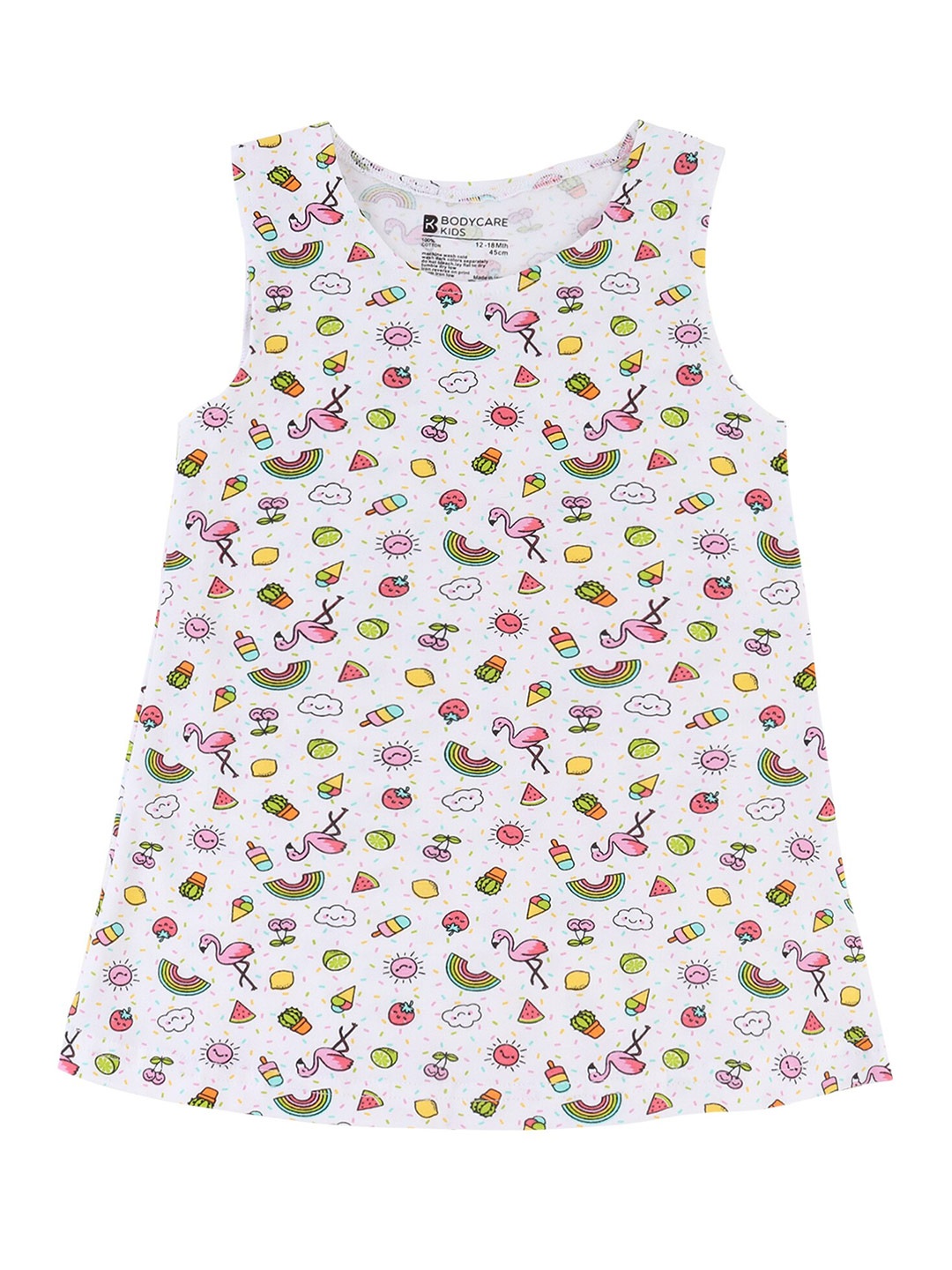 

Bodycare White A-Line Dress