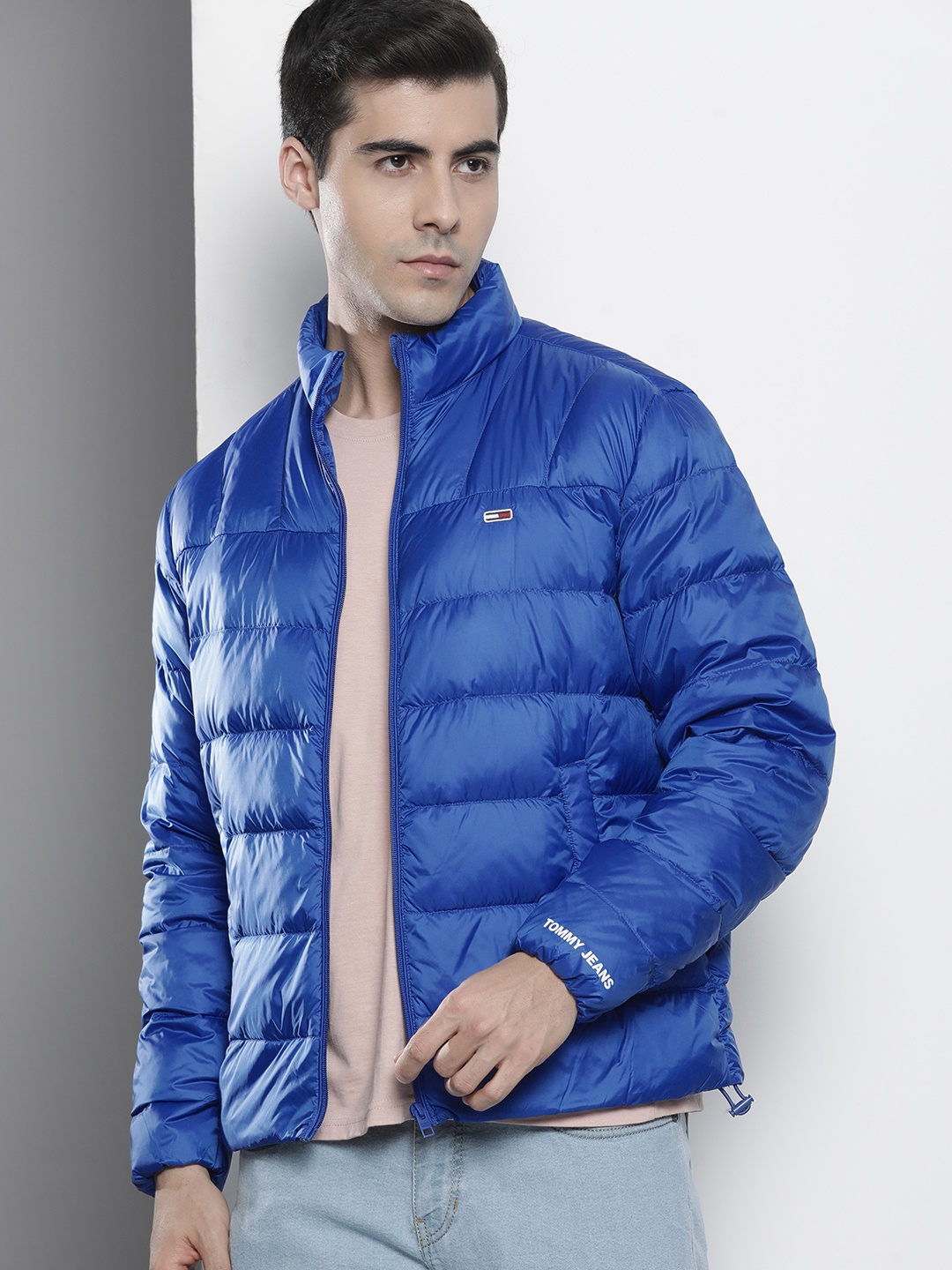 

Tommy Hilfiger Men Blue Solid Puffer Jacket