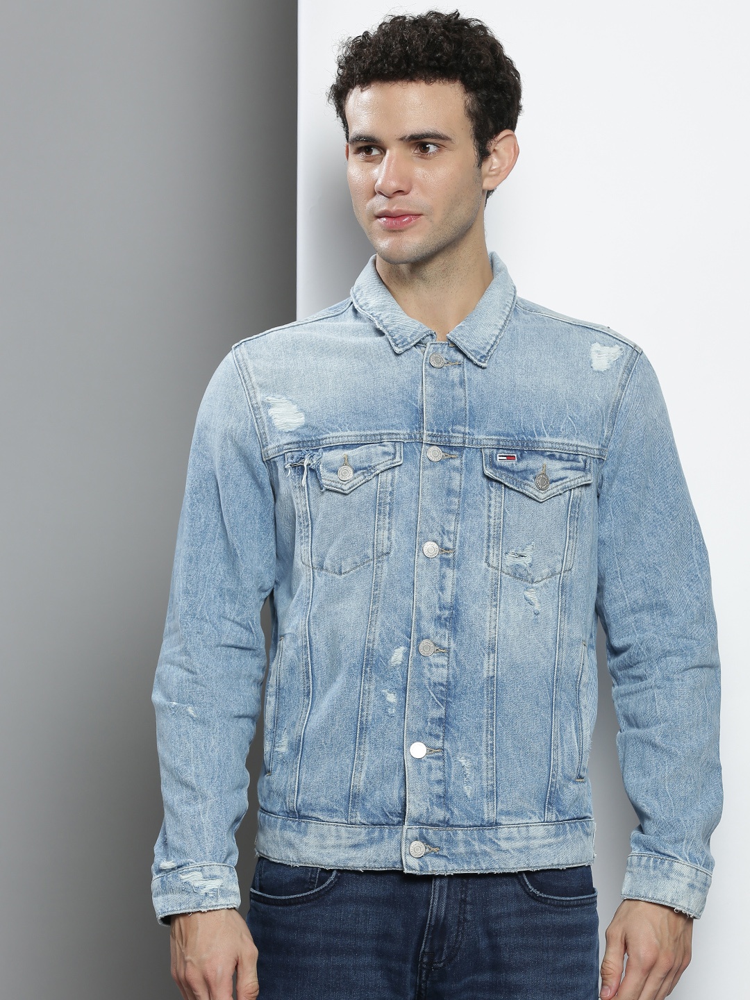 

Tommy Hilfiger Men Blue Denim Jacket