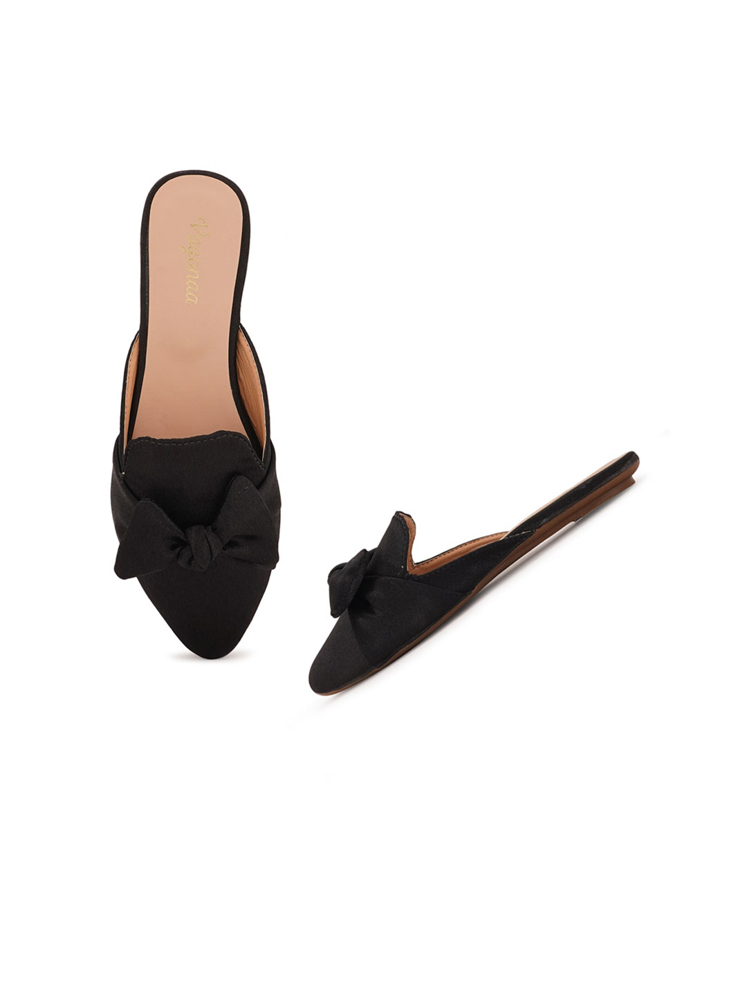

VAYONAA Women Black Bows Flats