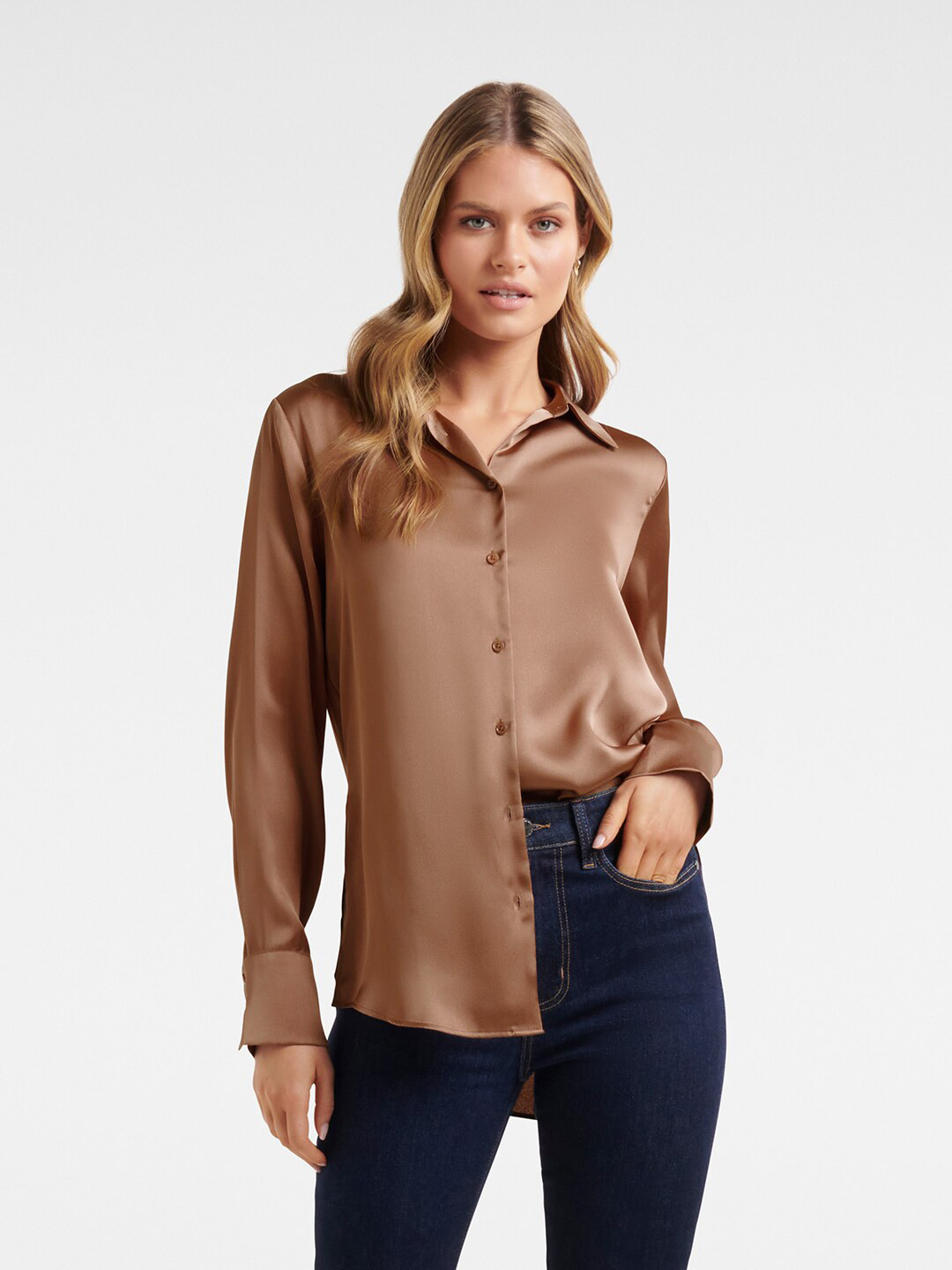 

Forever New Women Brown Casual Shirt