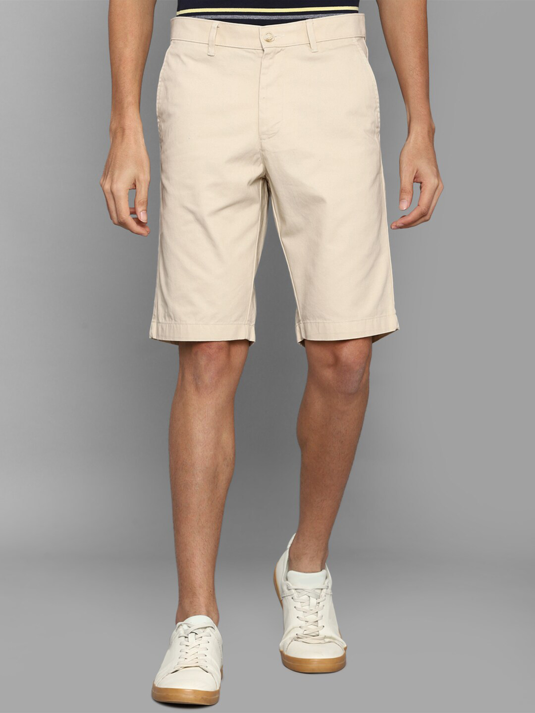 

Allen Solly Men Beige Slim Fit Shorts