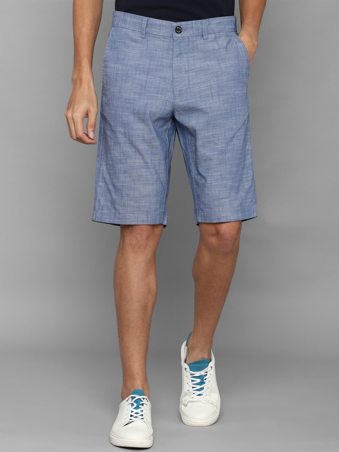 

Allen Solly Men Blue Slim Fit Cotton Shorts