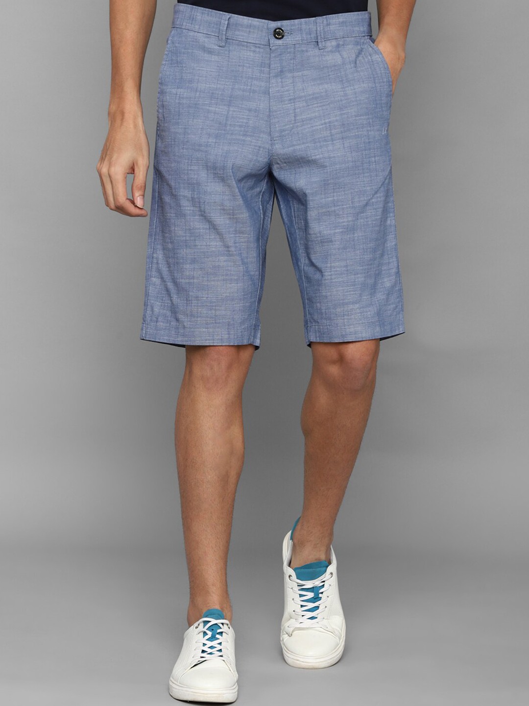 

Allen Solly Men Blue Slim Fit Shorts