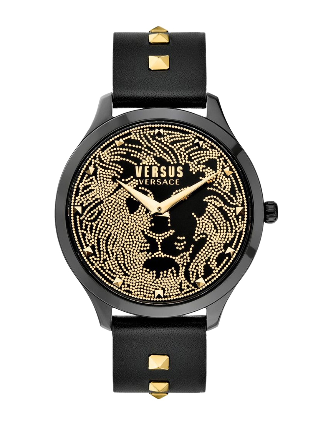 

Versus Women Black Brass Printed Dial & Black Leather Straps Analogue Watch