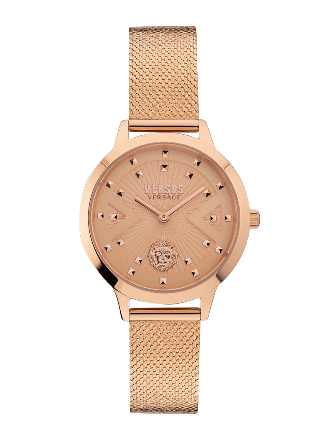 

Versus Women Rose Gold-Toned Brass Dial & Stainless Steel Straps Analogue Watch-VSPZK0621