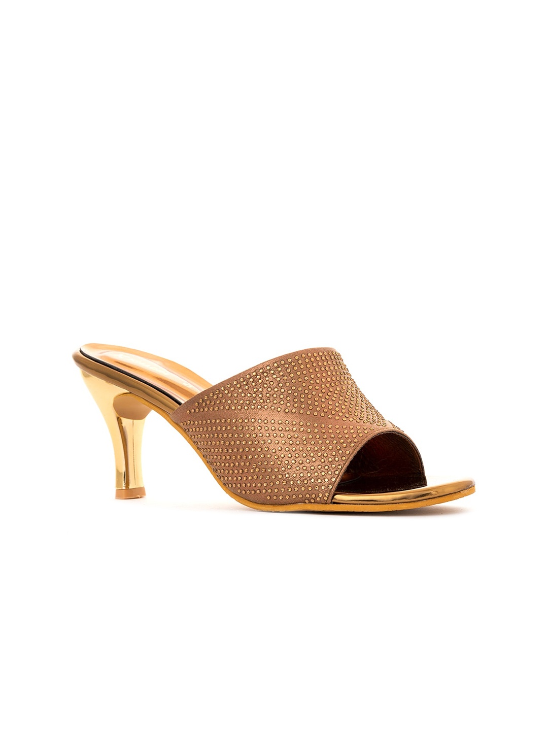 

Khadims Brown Mule Heel Sandal For Women
