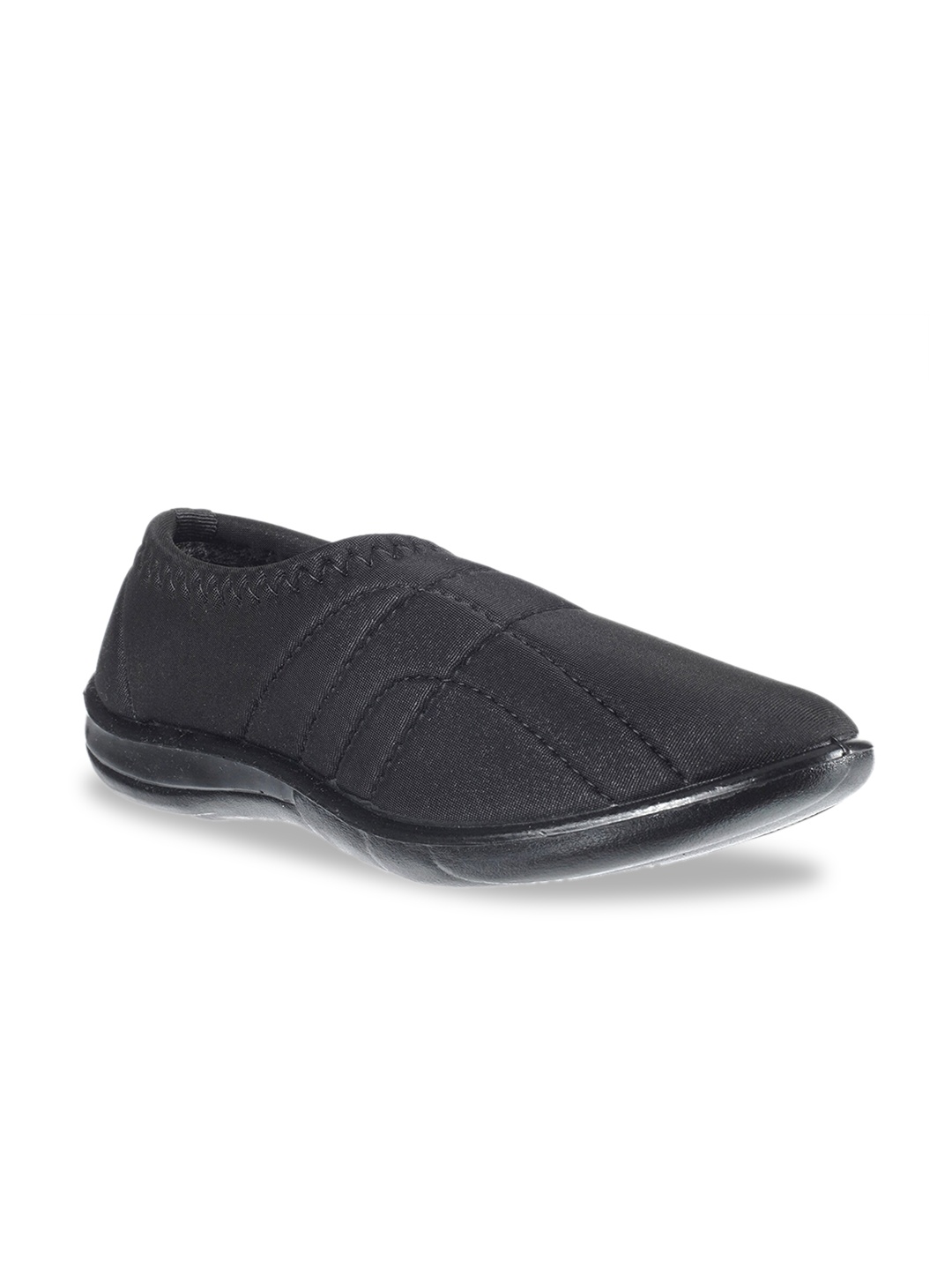 

Khadims Women Black Slip-On Sneakers
