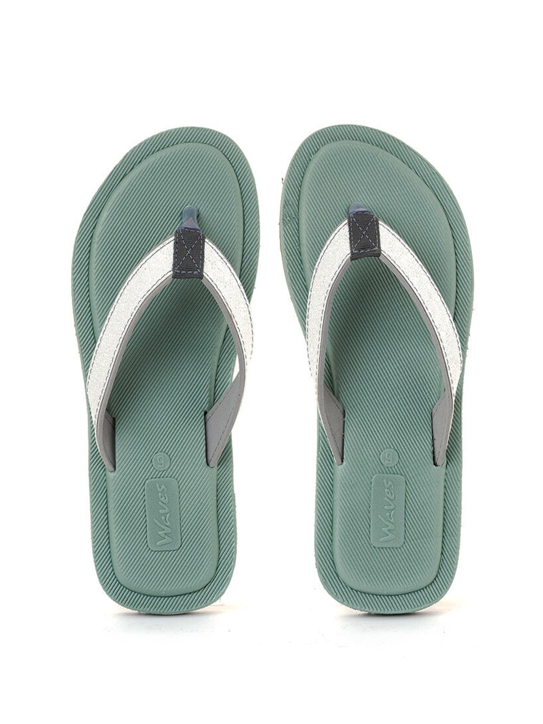 

Khadims Women Green & Grey Slip-On
