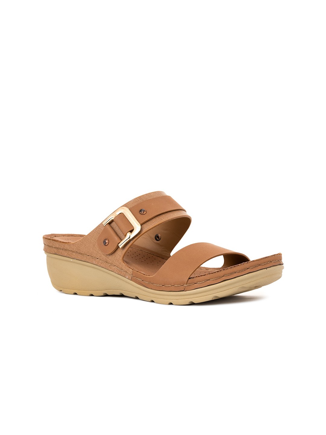 

Khadims Women Tan Platform type Sandals