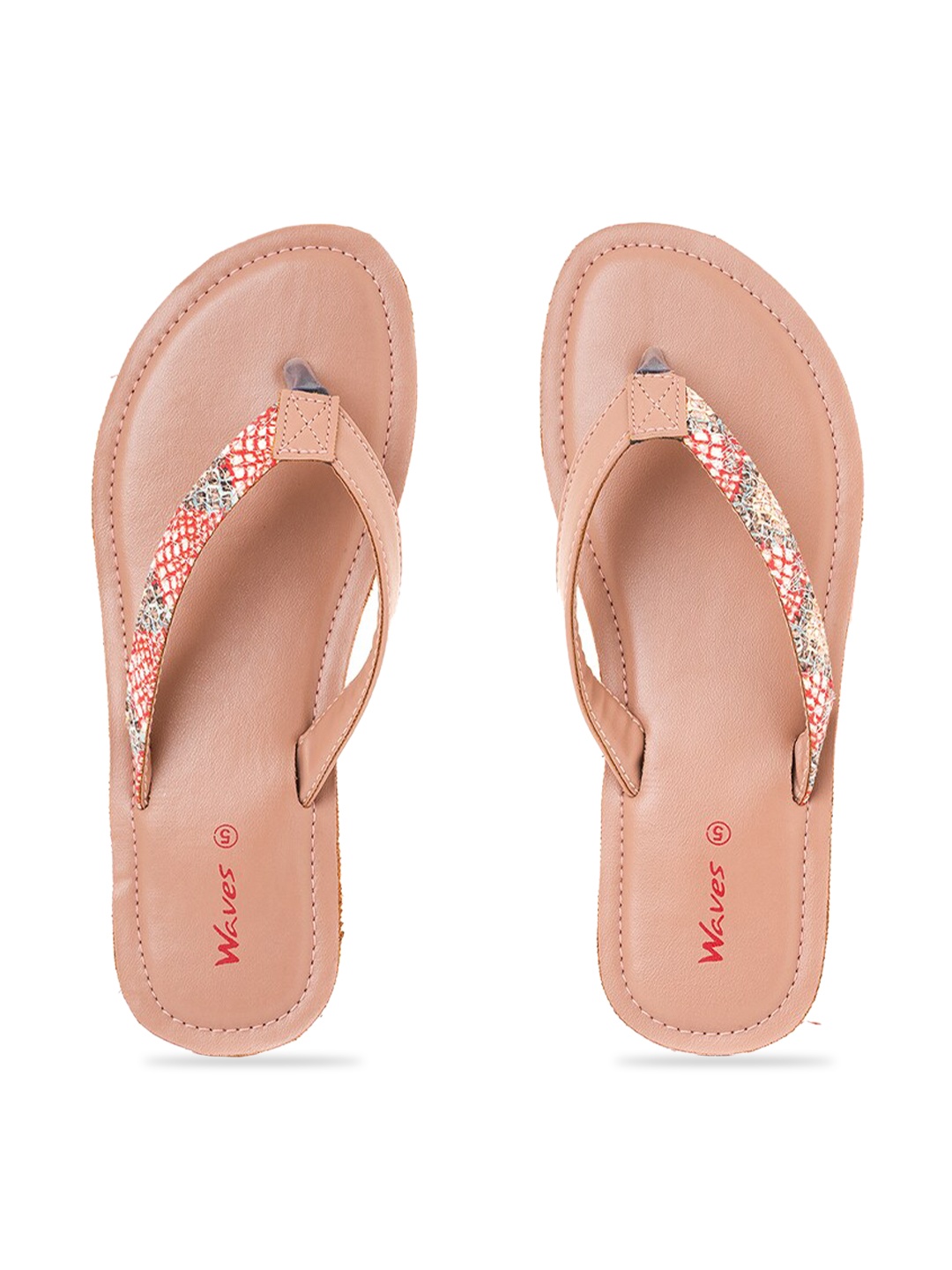 

Khadims Women Pink Printed Slip-On