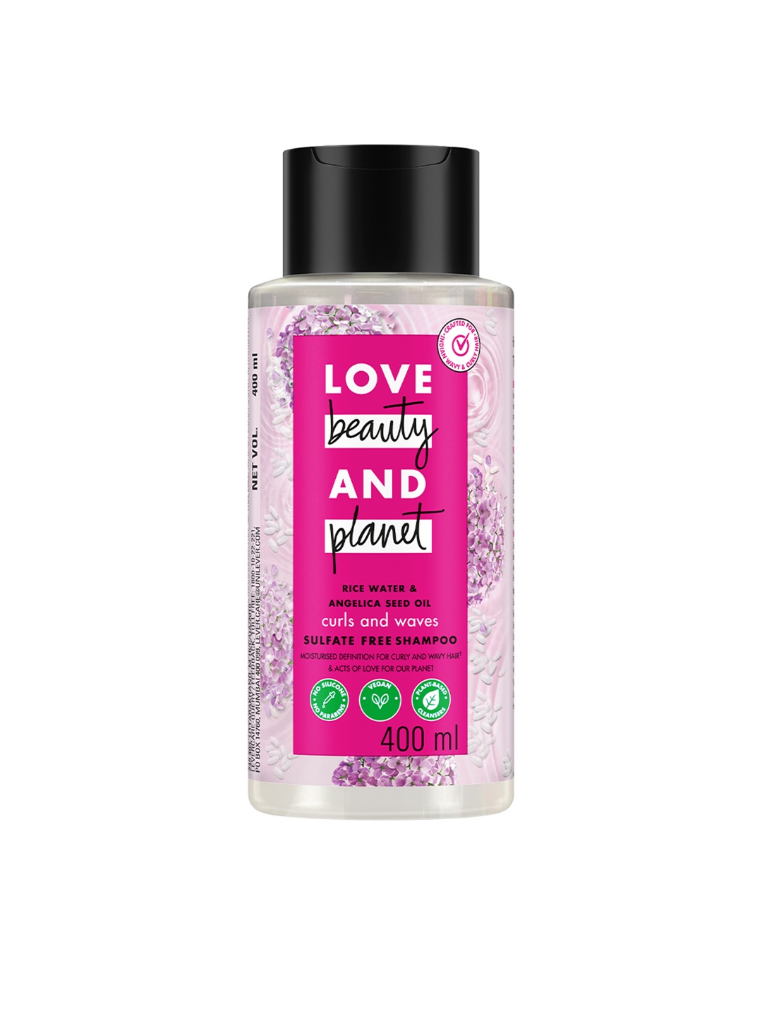 

Love Beauty & Planet Rice Water & Angelica Seed Oil Shampoo for Curly Hair - 400ml, Pink