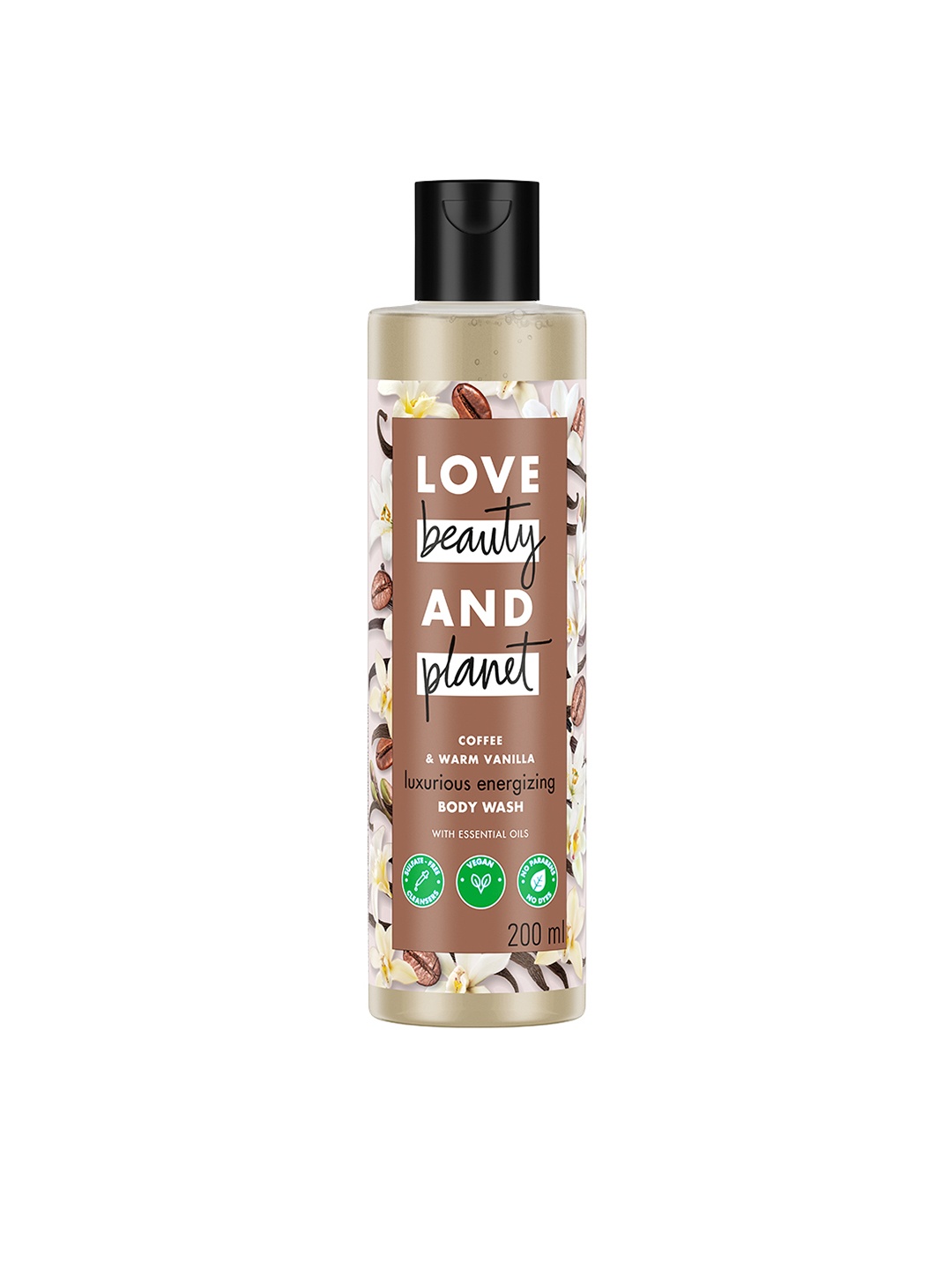 

Love Beauty & Planet Coffee & Warm Vanilla Moisturising Body Wash - 200ml, Brown