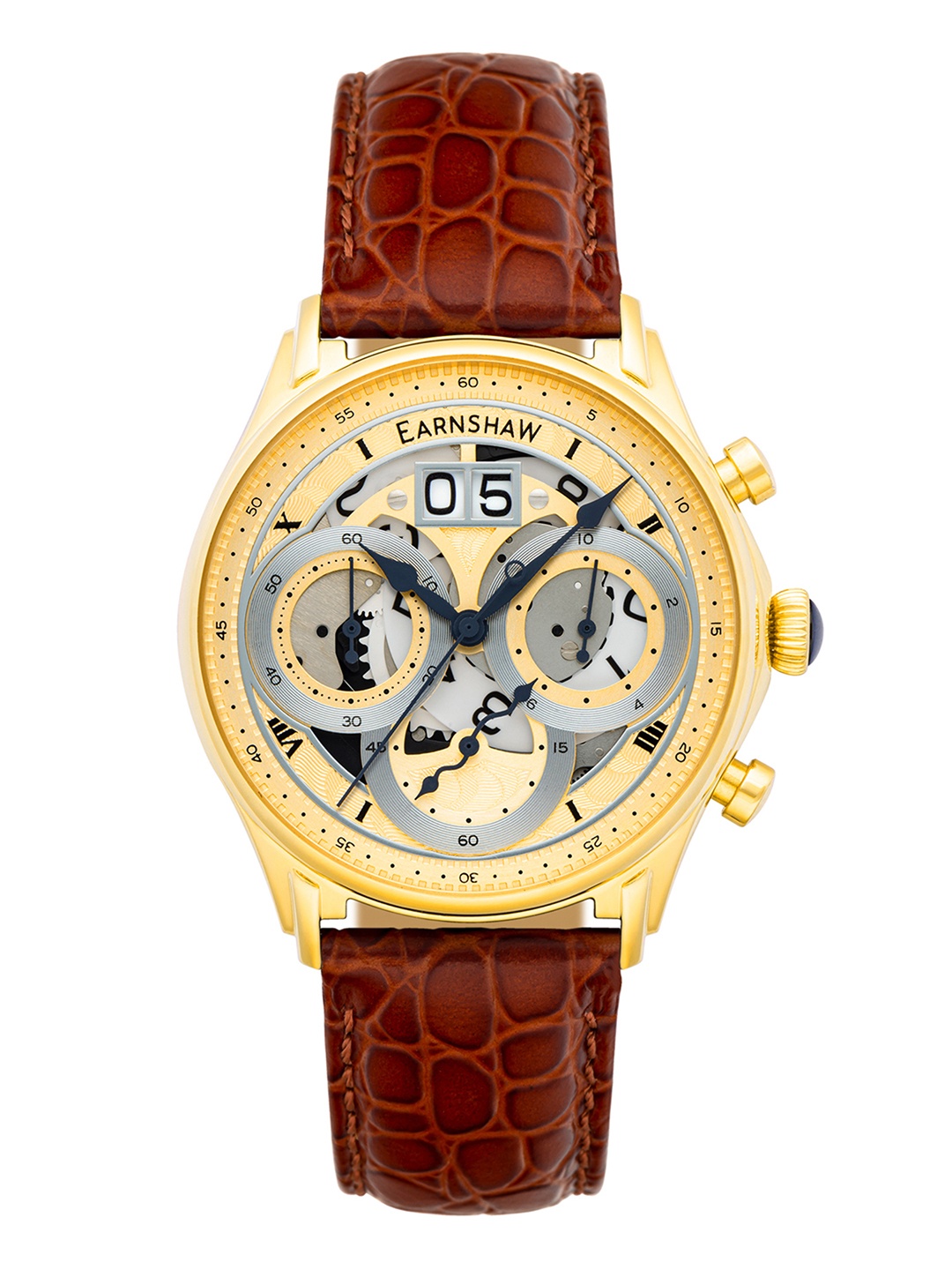 

EARNSHAW Men Gold-Toned Nasmyth Grande Date Chronograph Watch - ES-8260-04