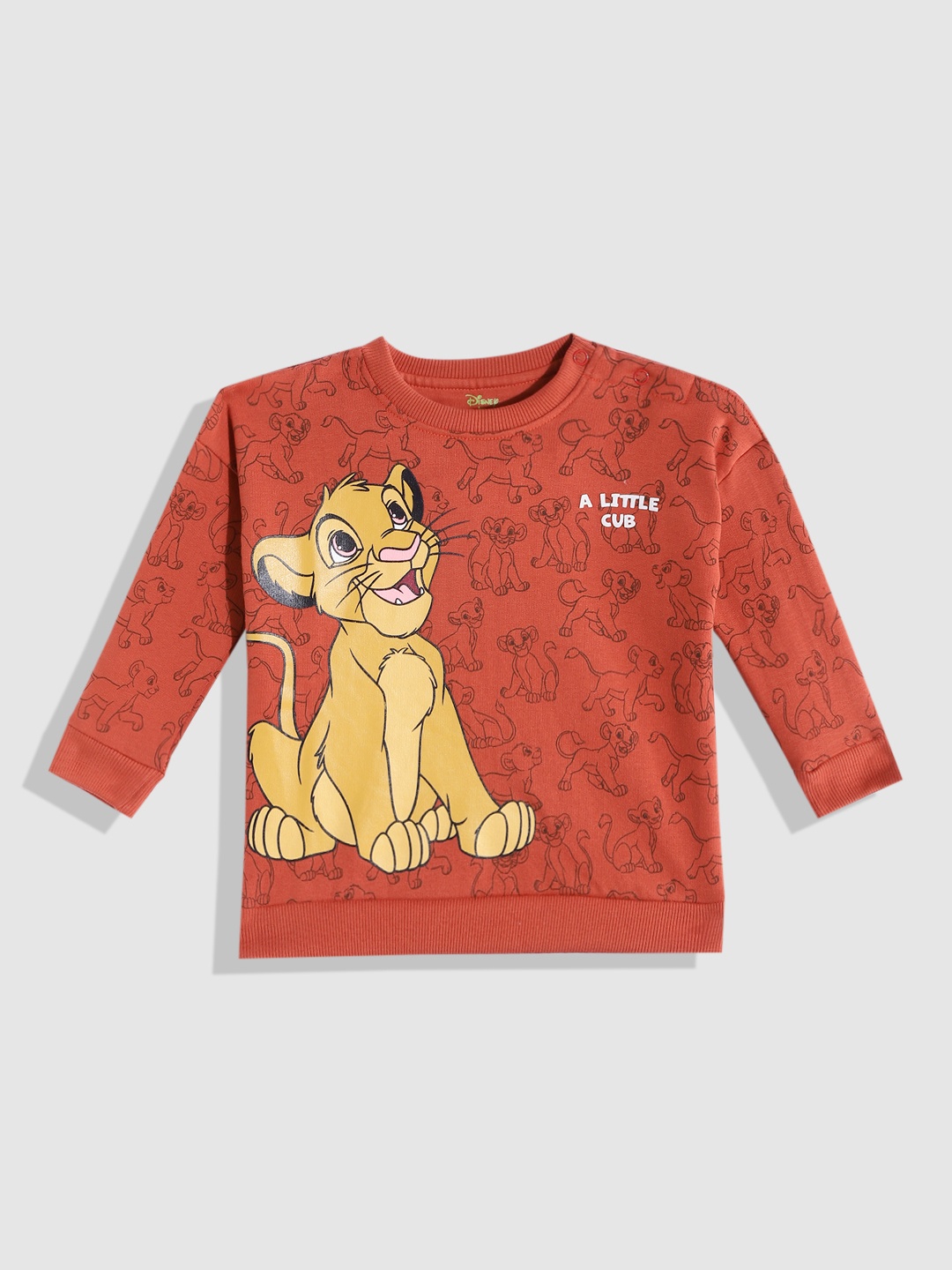 

YK Infant Boys Rust Orange & Yellow Simba Printed Sweatshirt