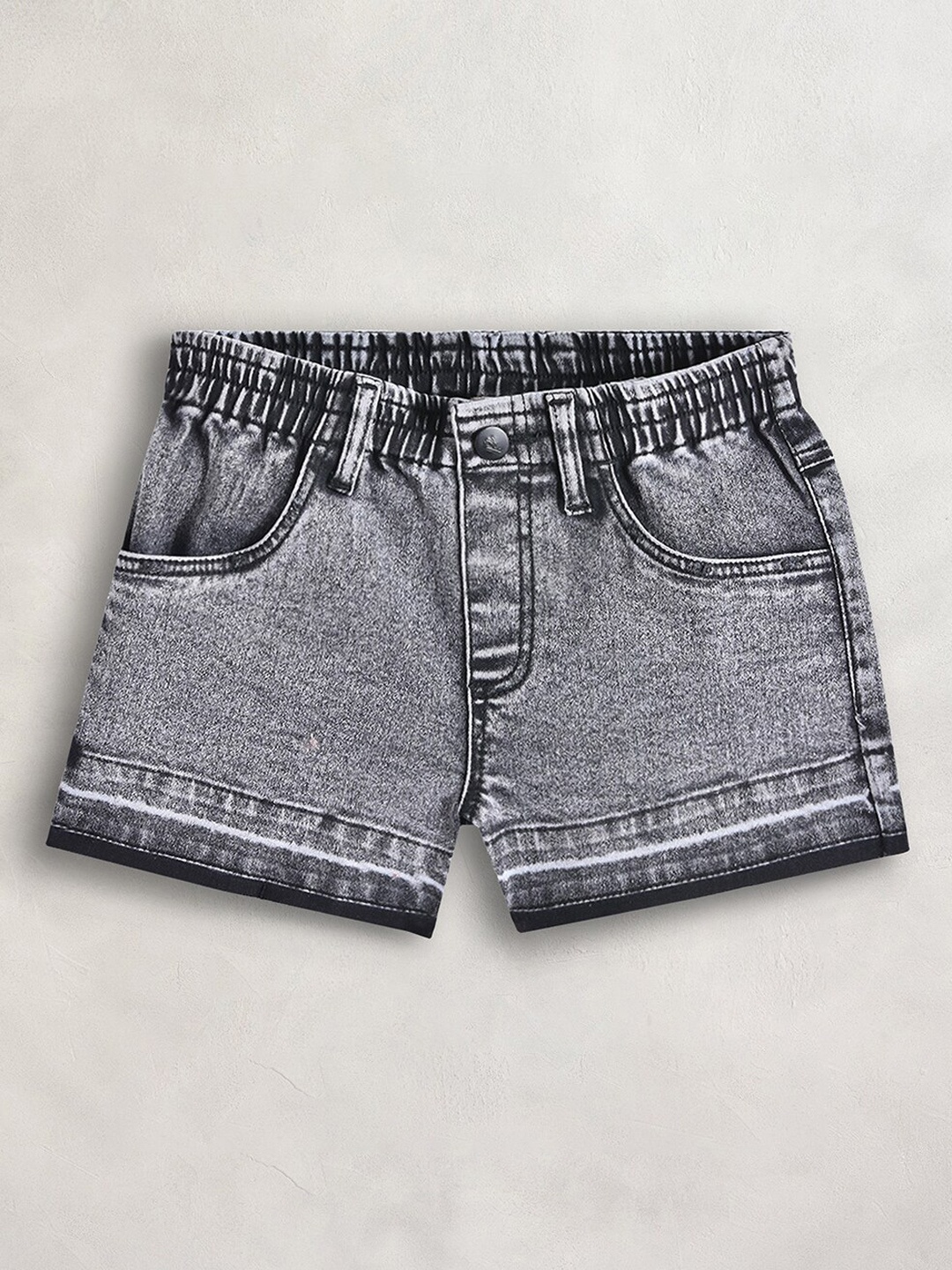 

Cherry Crumble Girls Grey Denim Shorts