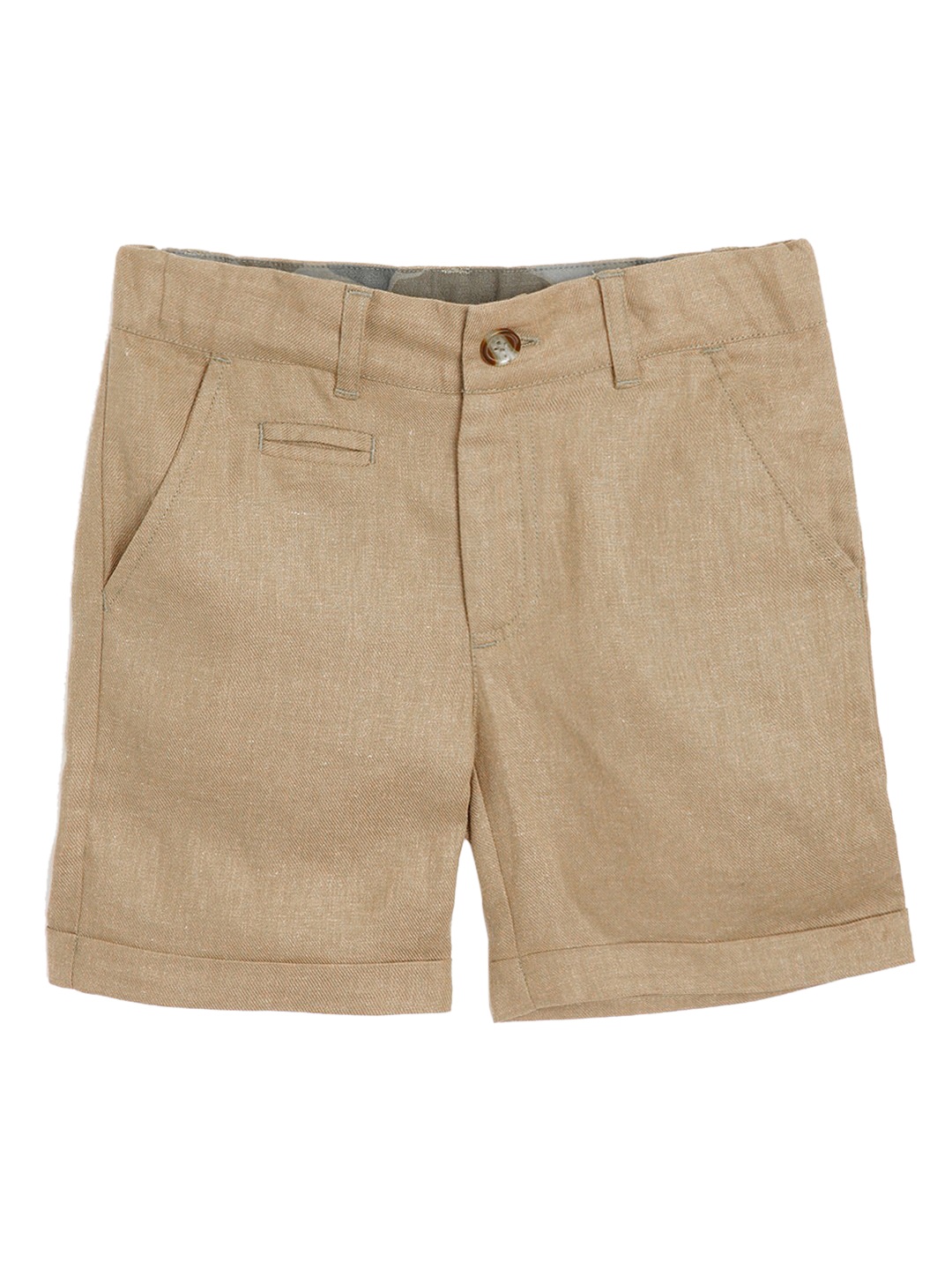

Cherry Crumble Boys Brown Cotton Blend Chino Shorts