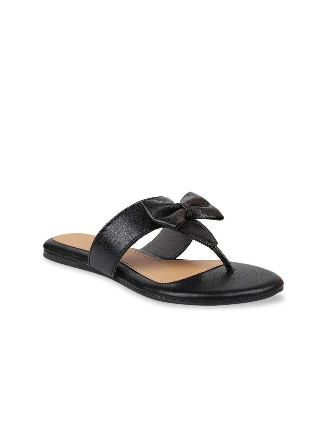 

Inc.5 Women Black T-Strap Bows Flats
