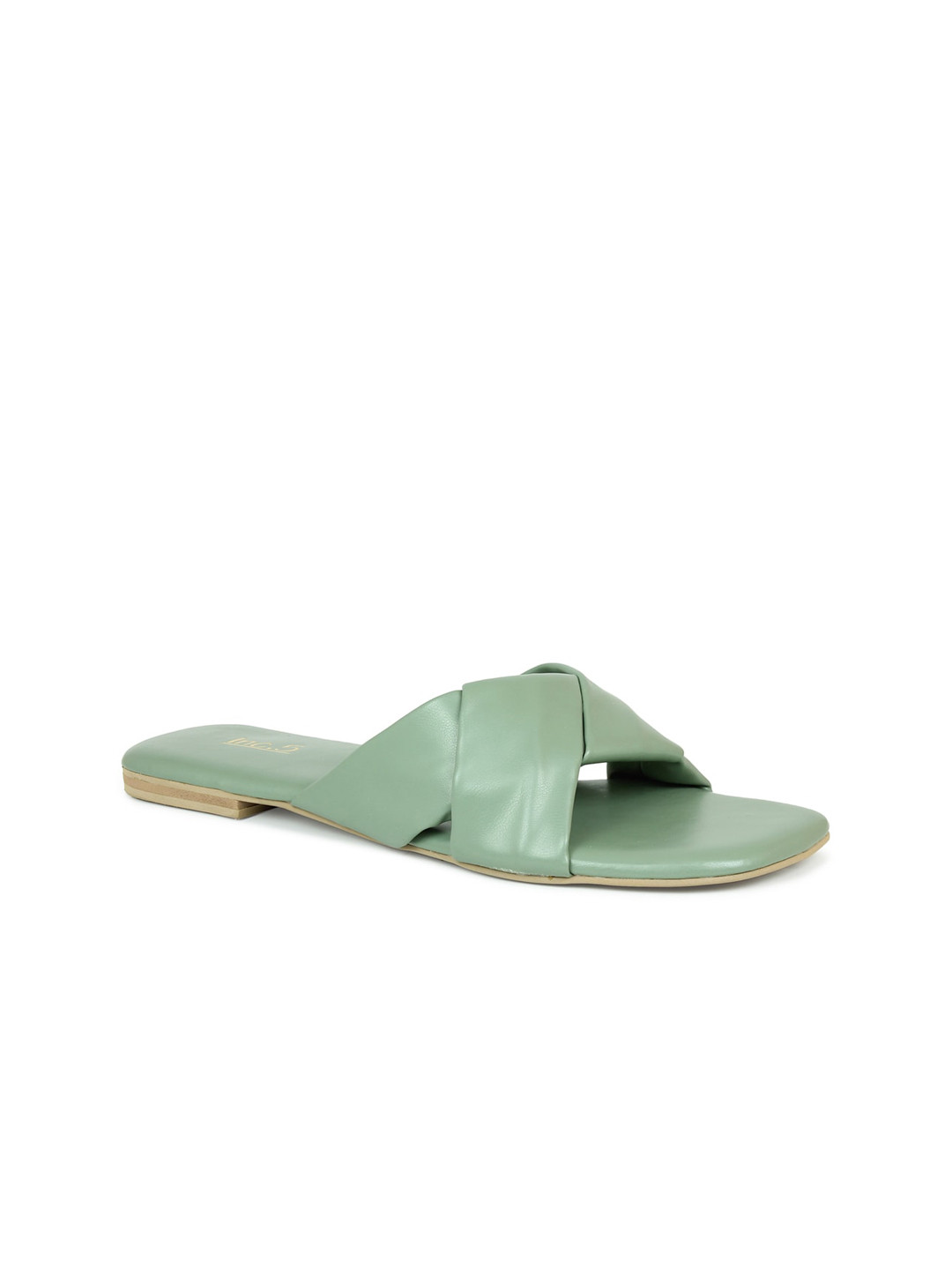 

Inc 5 Women Green Tassels Sandal slip on Flats