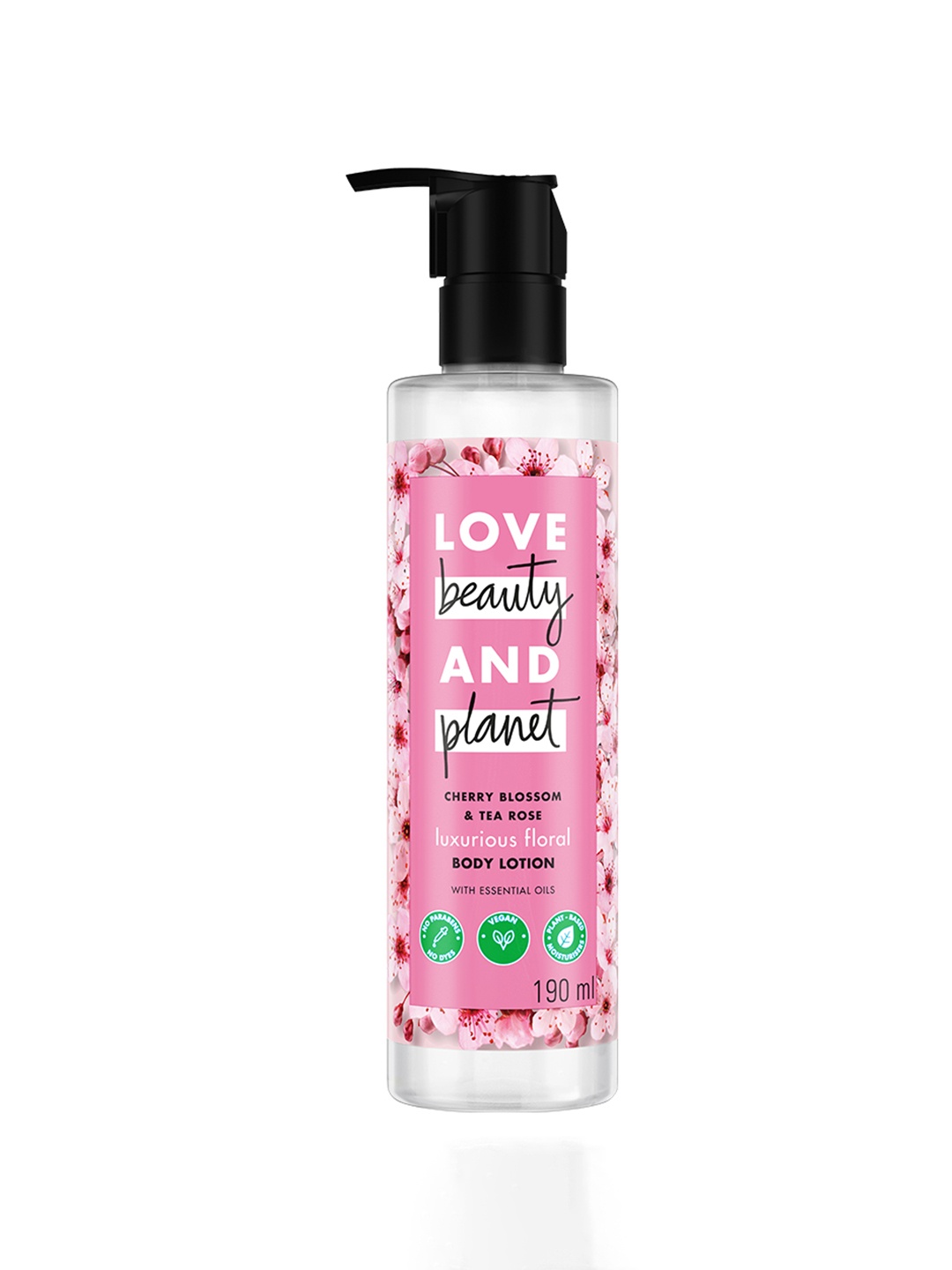 

Love Beauty & Planet Cherry Blossom & Tea Rose Moisturising Body Lotion - 190ml, Pink