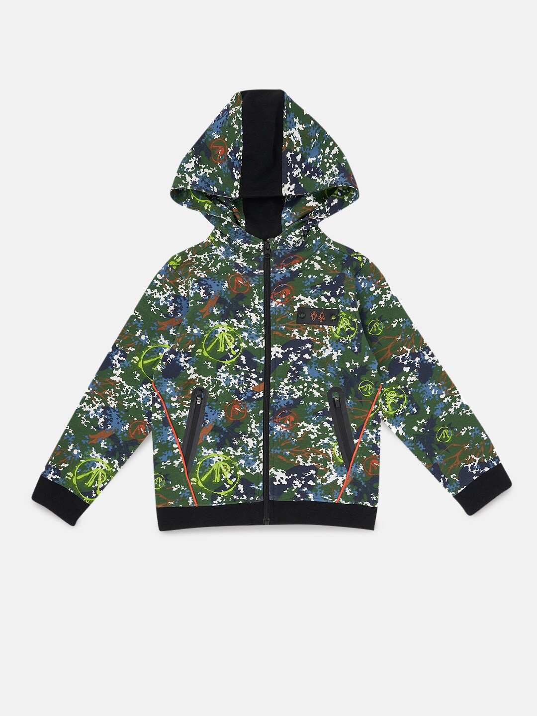 

Angel & Rocket Boys Green Printed Sweatshirt