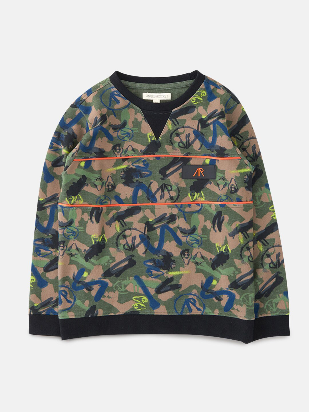 

Angel & Rocket Boys Khaki Printed Sweatshirt