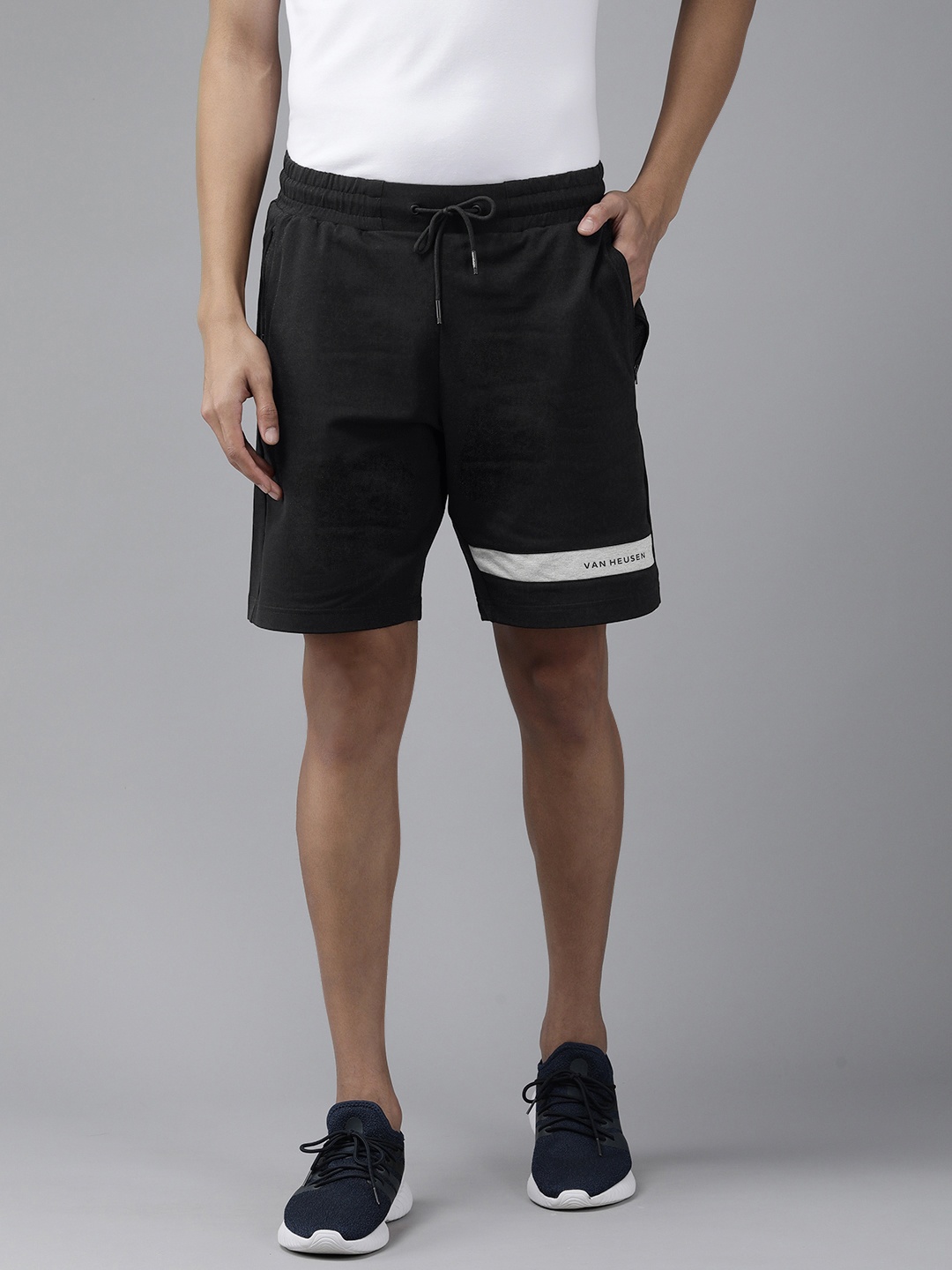 

Van Heusen Flex Men Low-Rise Yoga Shorts, Black