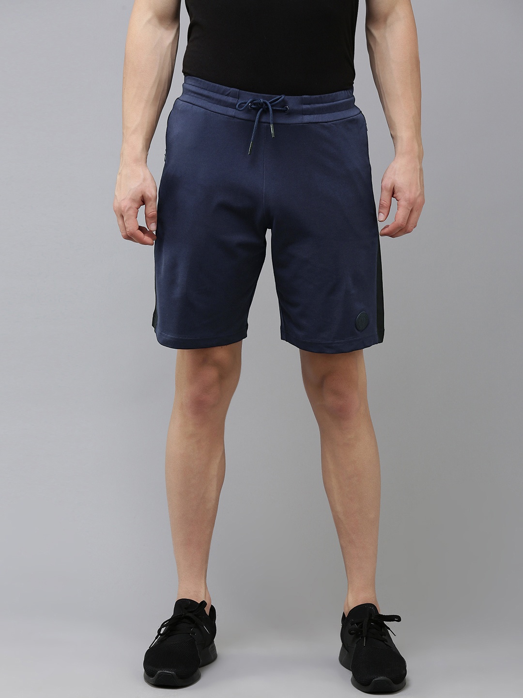 

Van Heusen Flex Men Solid Sports Shorts, Navy blue