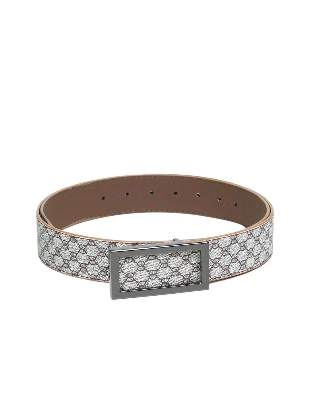 

Calvadoss Women Beige Printed PU Belt