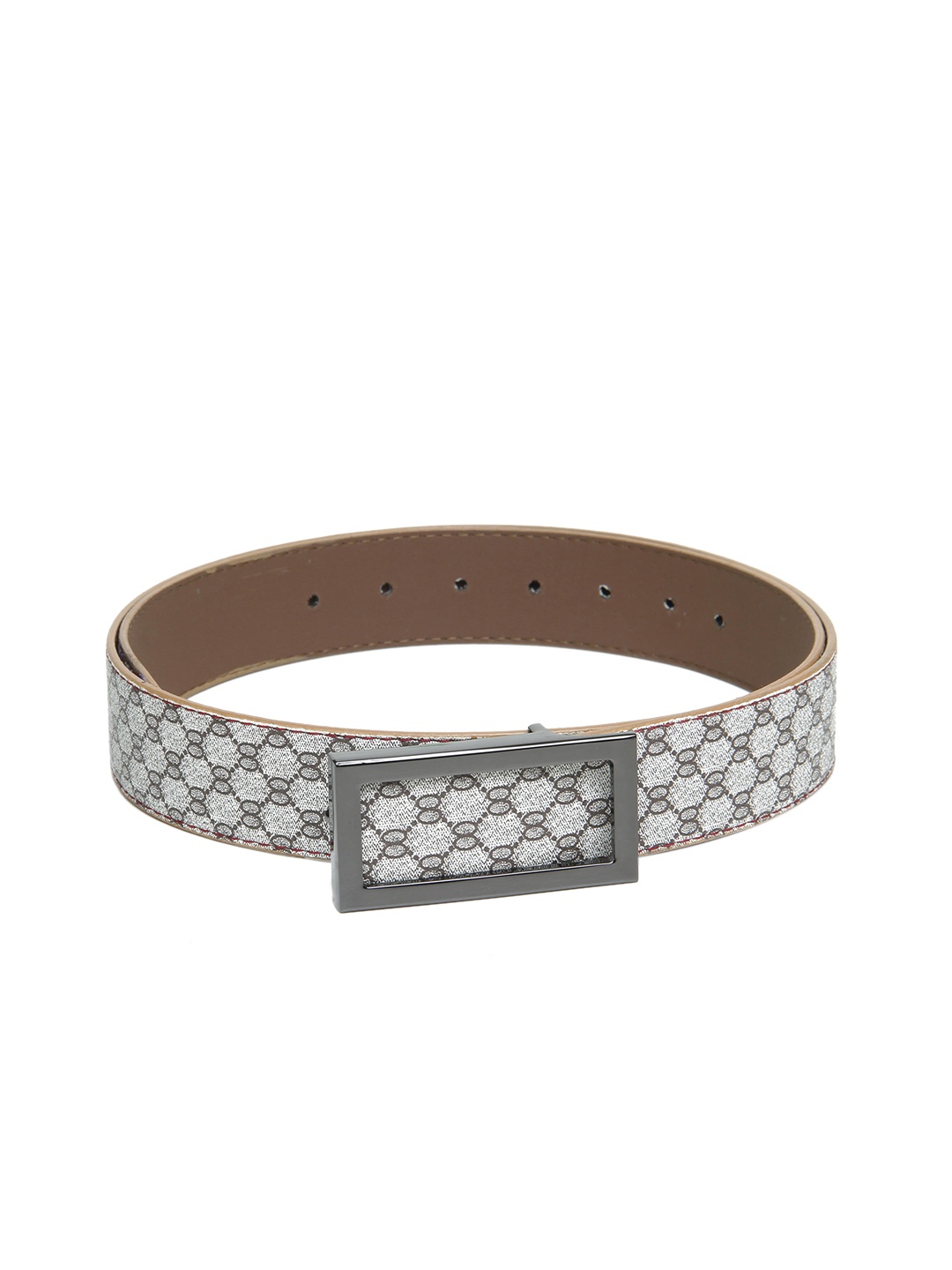 

Calvadoss Women Beige Textured PU Belt